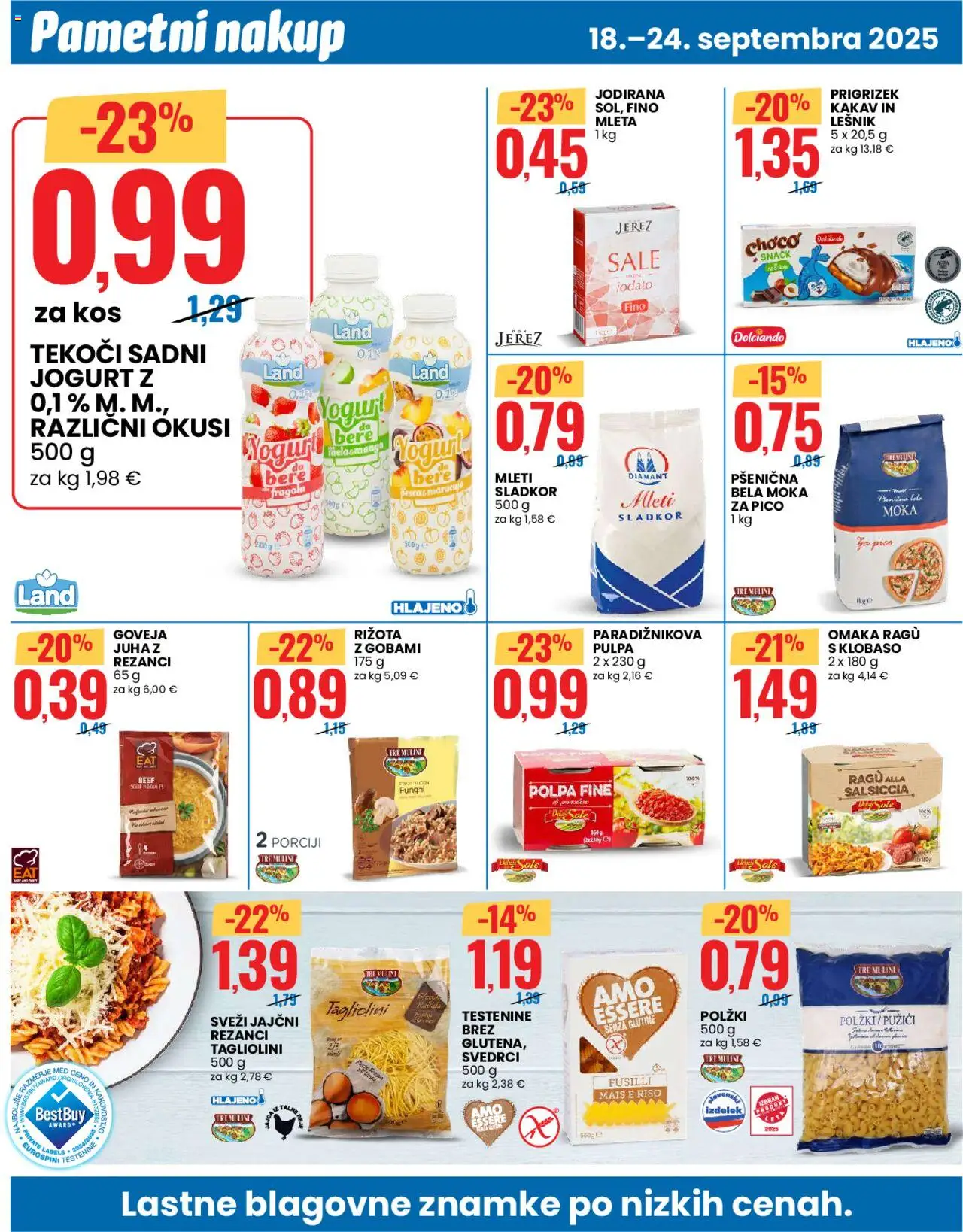 Novi Eurospin katalog ponudbe – veljaven od 18.09.2025 | Stran: 6 | Izdelki: Moka, Juha, Kakav, Jogurt