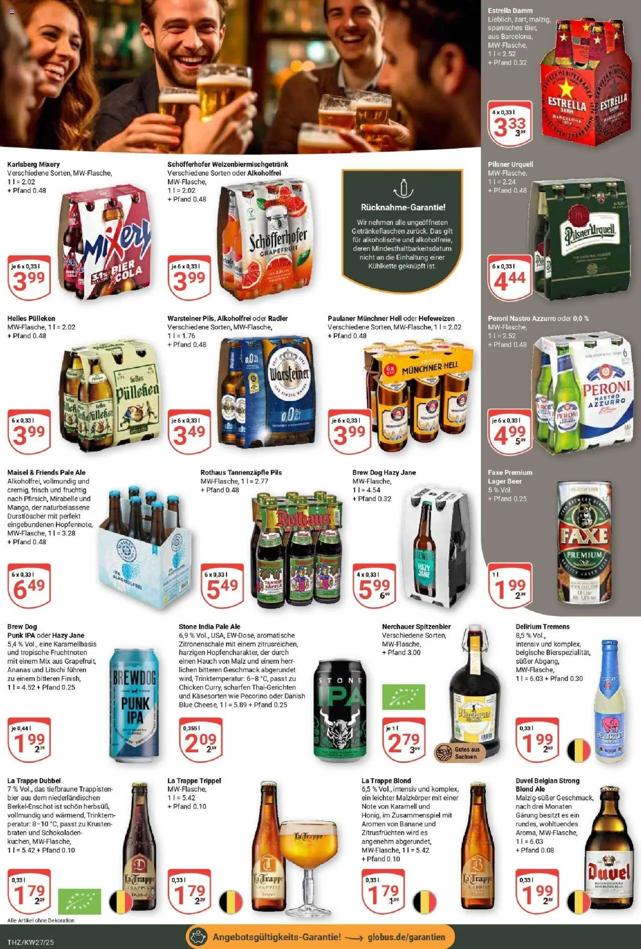Globus prospekt Zeitz	 - gültig ab dem 29.06.2025 | Seite: 22 | Produkte: Pils, Grapefruit, Mixery, Paulaner