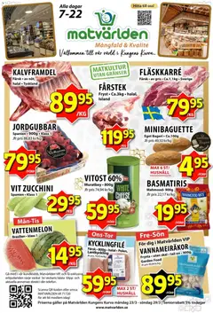 Matvärlden erbjudanden - Förhandsvisning av reklamblad från butik Matvärlden aktuell från 23.03.2026