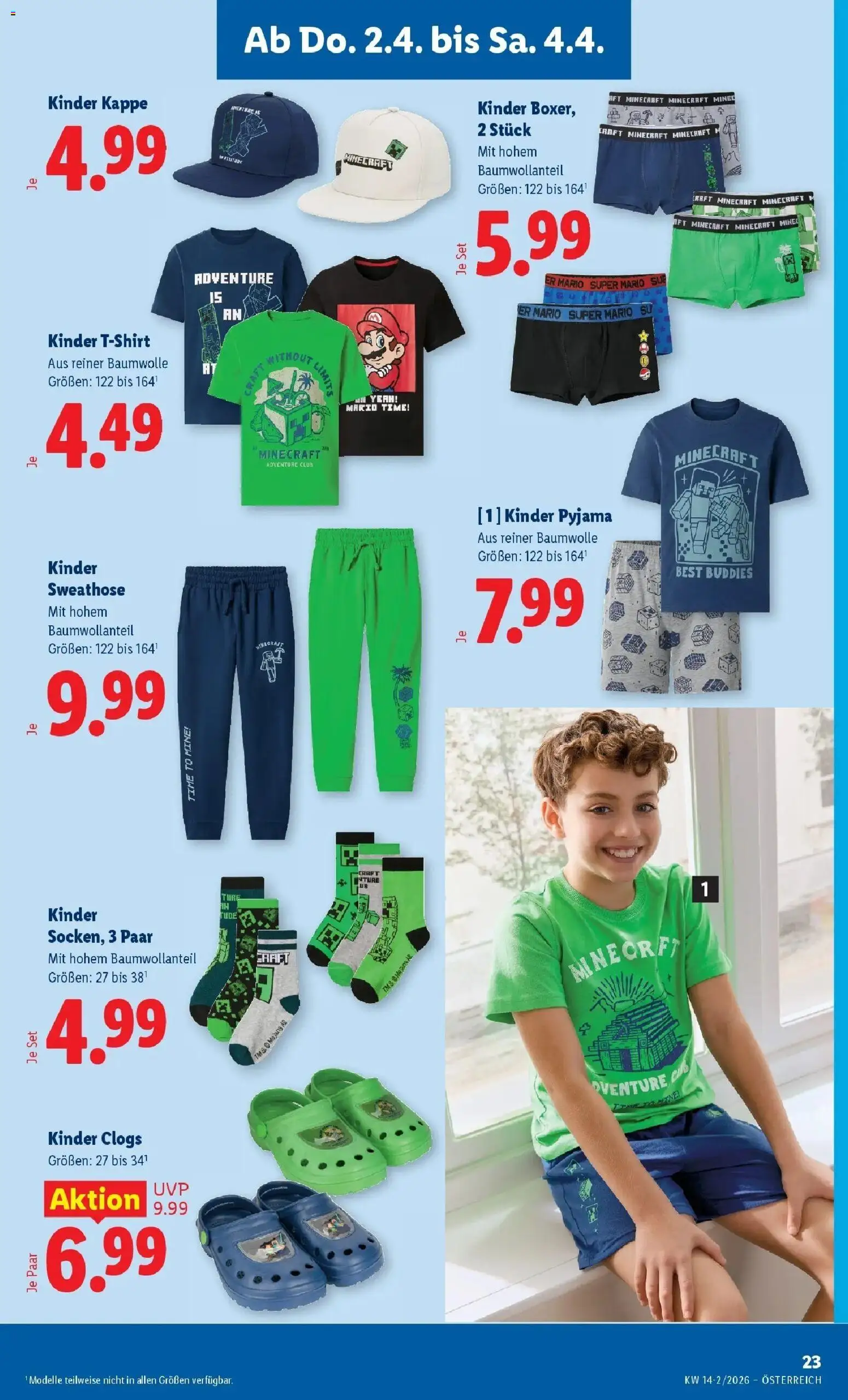 Lidl Flugblatt - Wien, Langenzersdorf, Zwettl gültig ab 02.04.2026 | Seite: 25 | Produkte: Pyjama, Kappe