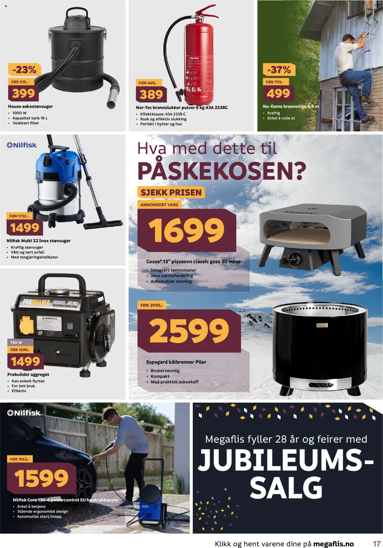 {H1} | Side: 17 | Produkter: Høytrykkspyler, Pizzaovn, Støvsuger, Coriandre