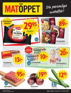 Matöppet - erbjudanden - Förhandsvisning av reklamblad från butik Matöppet aktuell från 18.08.2025