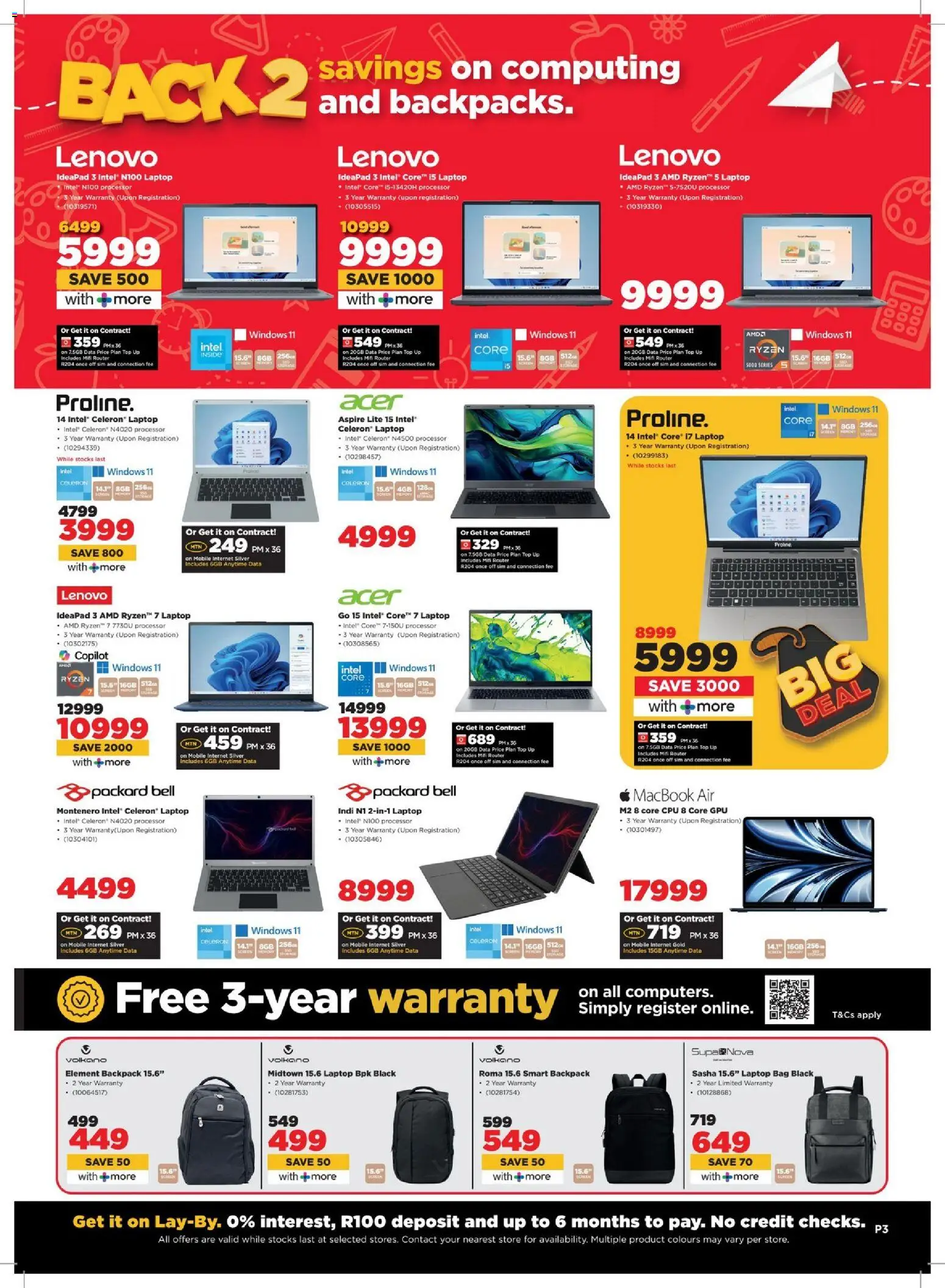 New HiFi Corp catalogue – valid from 04.02.2026 | Page: 3 | Products: Data, Backpack, Bag, Laptop