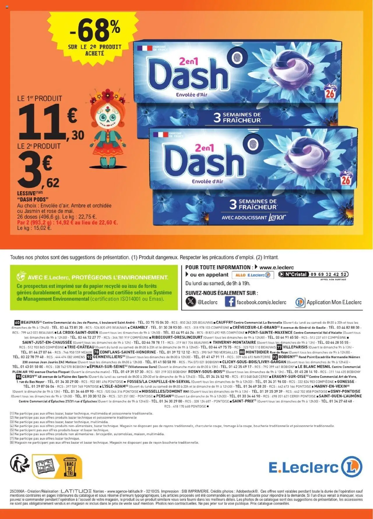{H1} | Page: 48 | Produits: Lenor, Adoucissant Lenor, Poissonnerie, Adoucissant