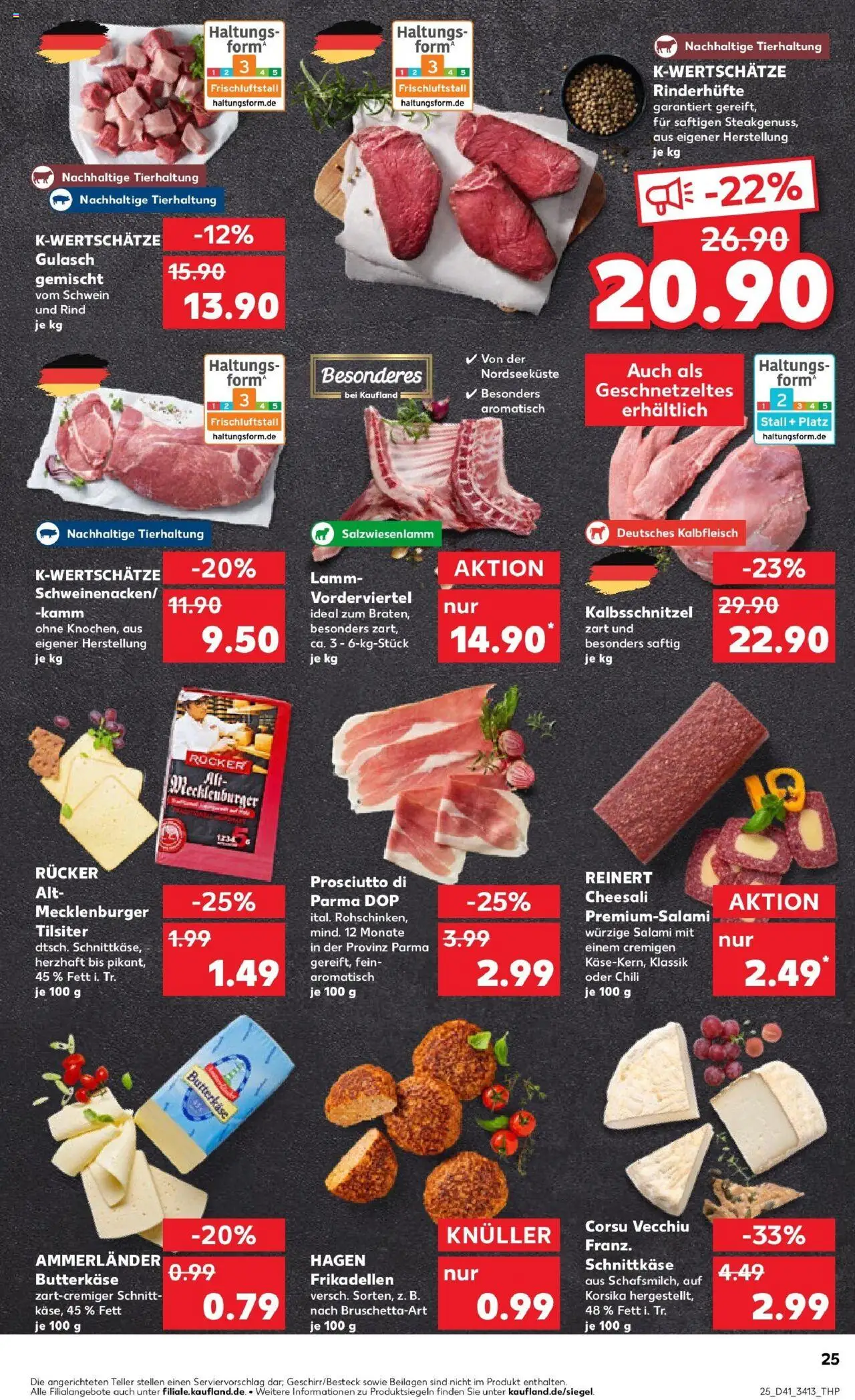 Kaufland prospekt Radebeul	 – gültig ab 09.10.2025 | Seite: 25 | Produkte: Gulasch, Chili, Salami