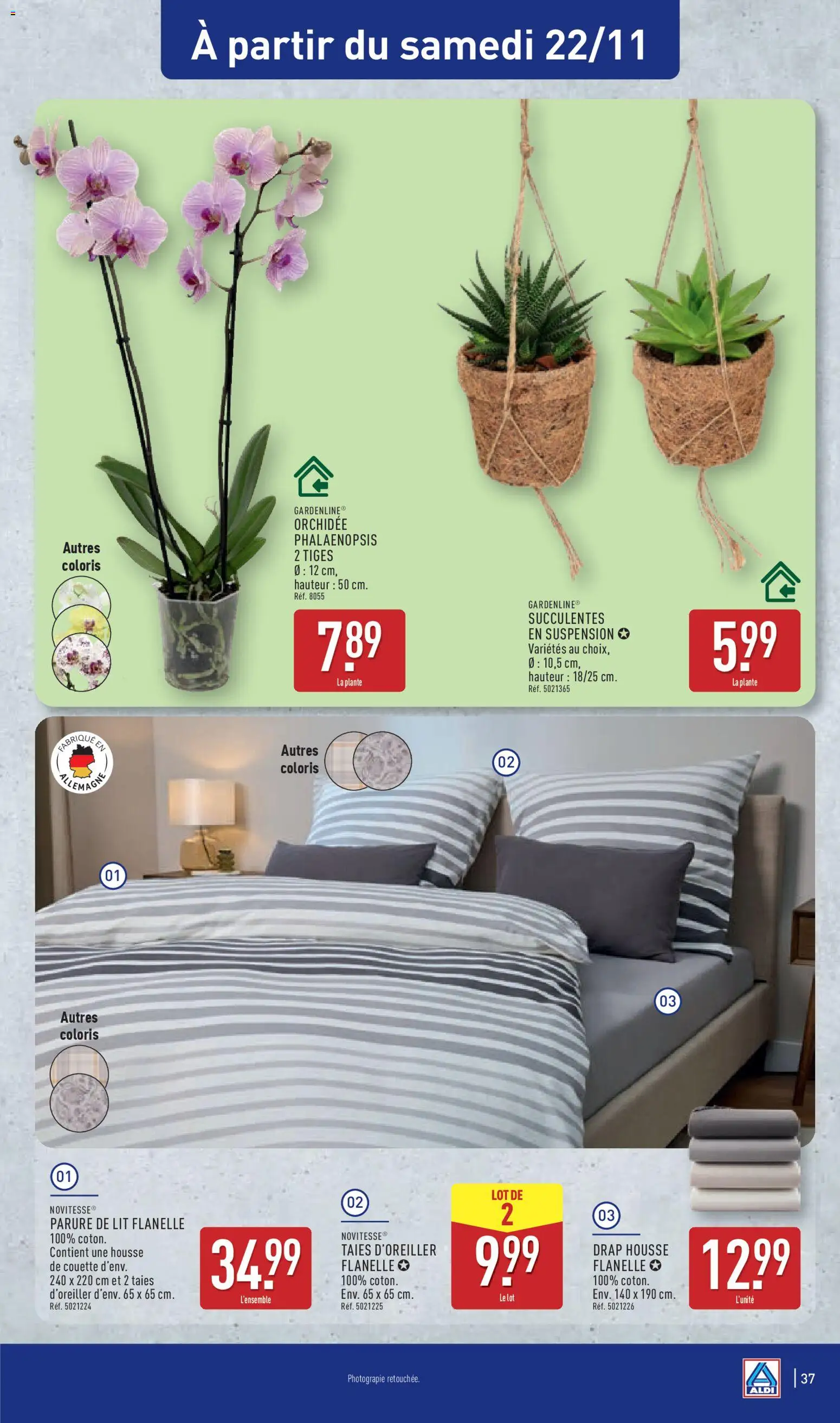 {H1} | Page: 40 | Produits: Parure de lit, Suspension, Lit, Orchidée