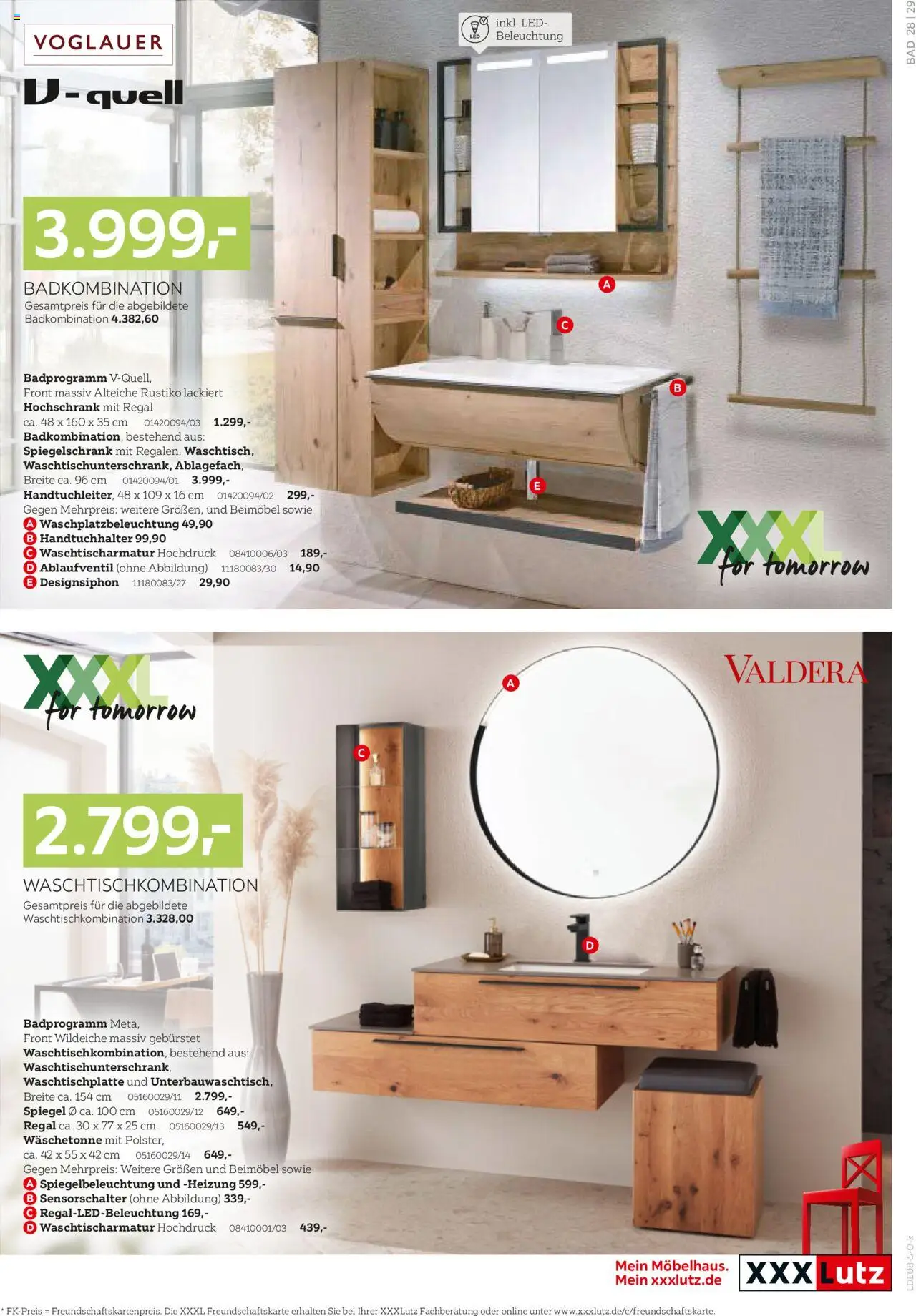 XXXL Lutz Nr. 1 bei Küchen - gültig ab dem 04.08.2025 | Seite: 29 | Produkte: Regal, Spiegel, Handtuchhalter, Spiegelschrank