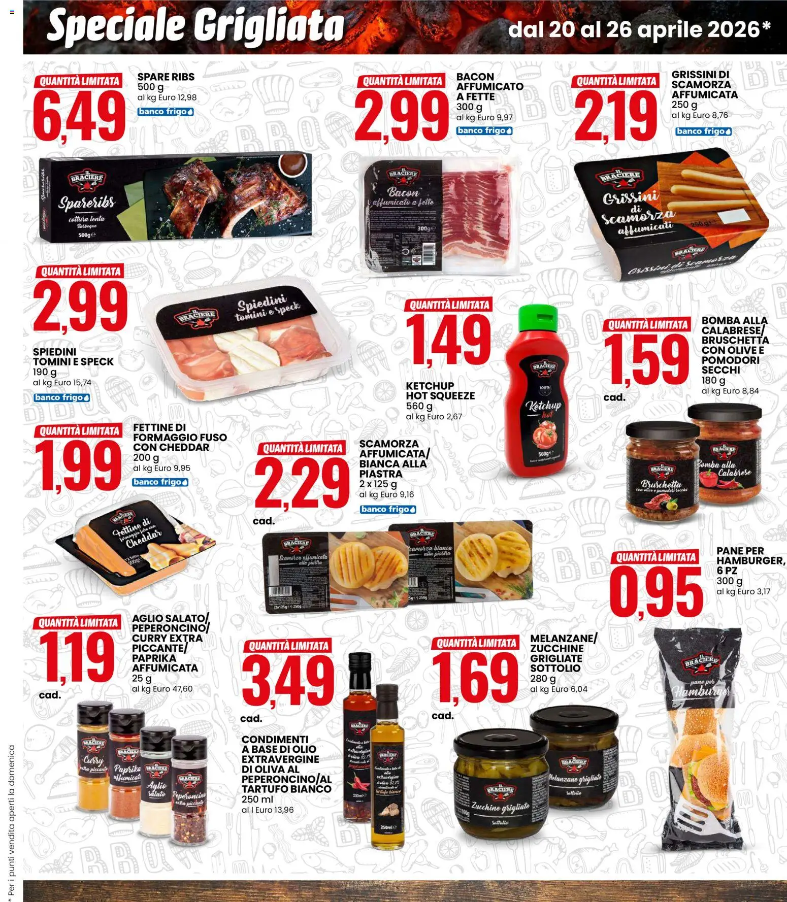 Volantino Eurospin del 20.04.2026 | Pagina: 3 | Prodotti: Formaggio, Pomodori, Peperoncino, Zucchine