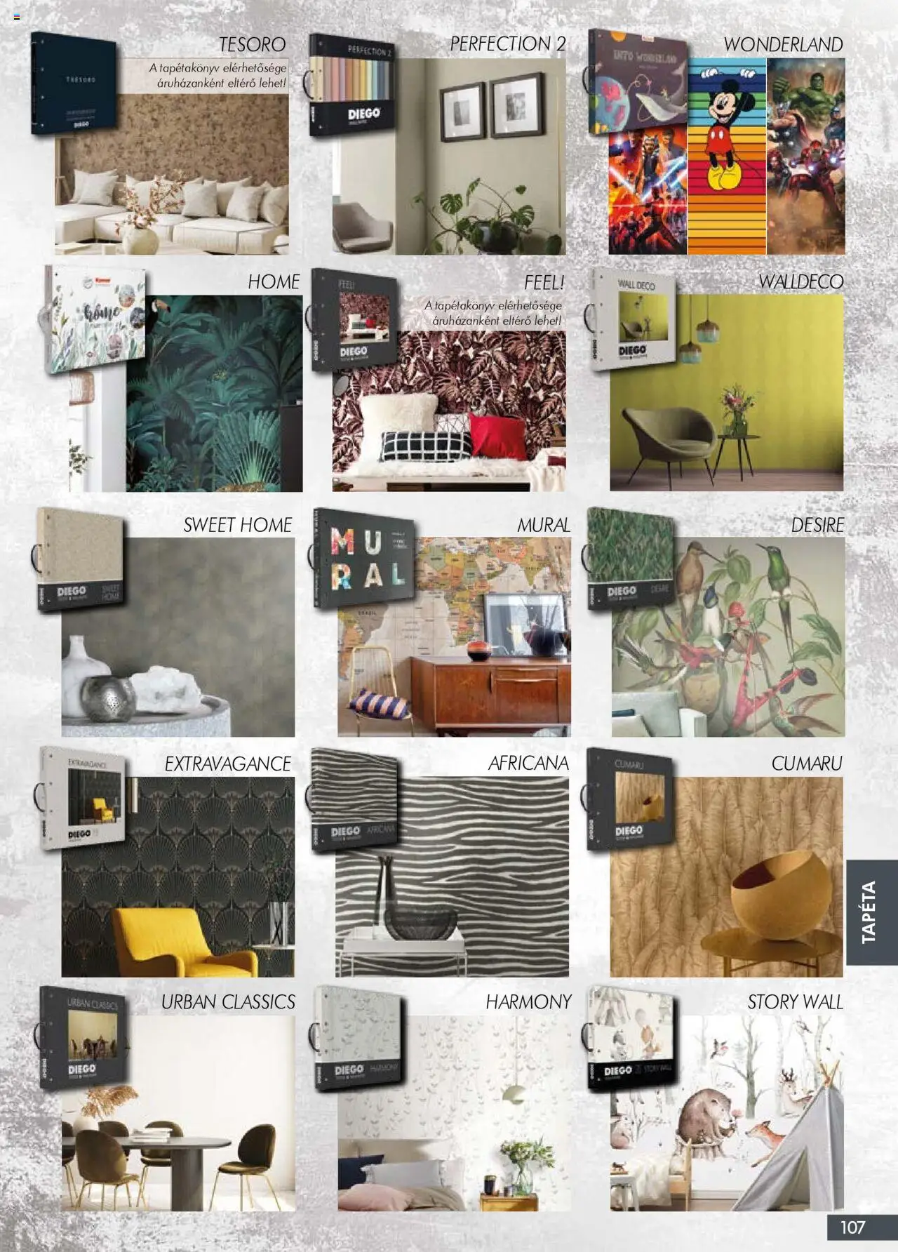 Diego akciós ujság - amely érvényes a következő dátumtól: 02.10.2025 | Oldal: 107 | Termékek: Tapéta