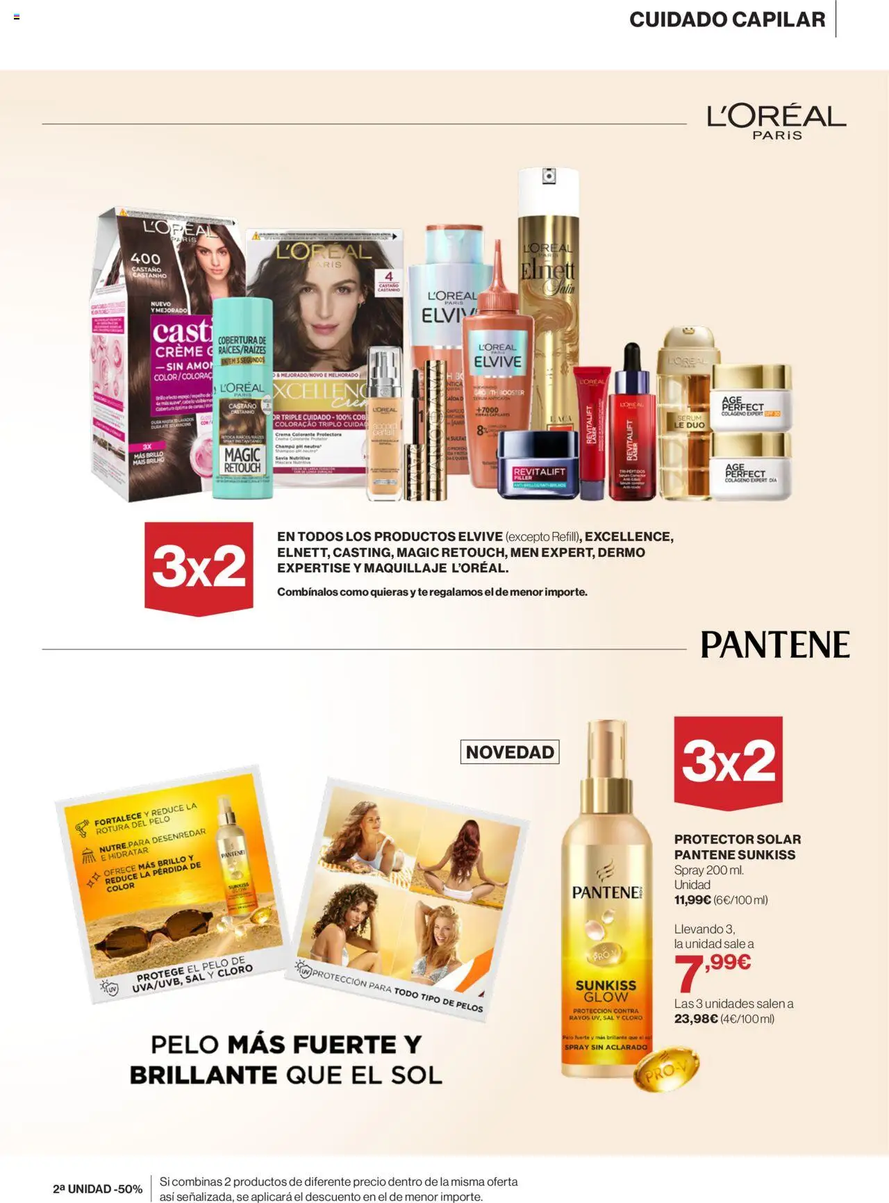 Hipercor catálogo │ válido desde el 19.06.2025 | Página: 9 | Productos: Maquillaje, Champú, Protector solar, Crema