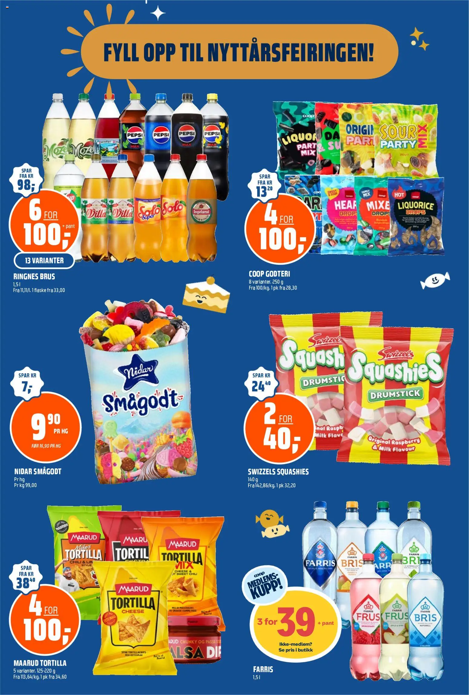 {H1} | Side: 14 | Produkter: Brus, Smågodt, Суміш дитяча, Маслянка