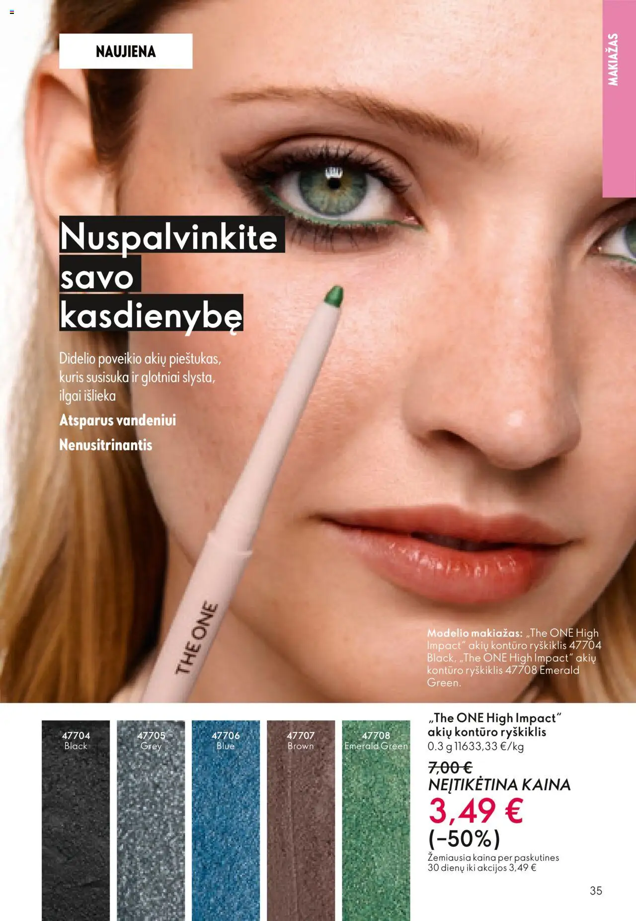 Oriflame akcijos nuo 08.10.2025 | Puslapis: 35 | Prekių: Makiažas