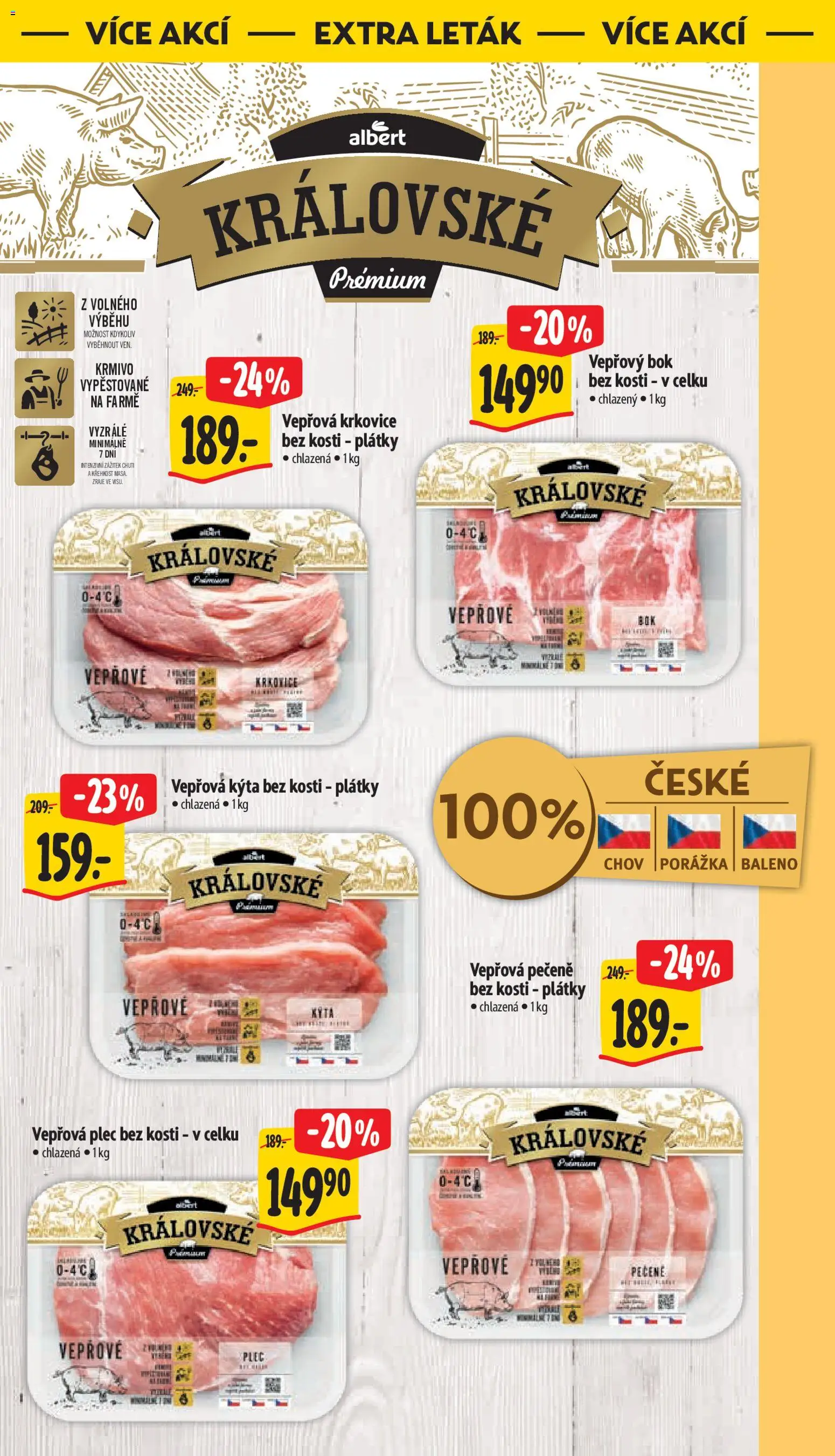 Albert leták - Supermarket od 18.02.2026 | Strana: 39 | Produkty: Vepřový bok, Kýta bez kosti, Vepřová Kýta, Kýta