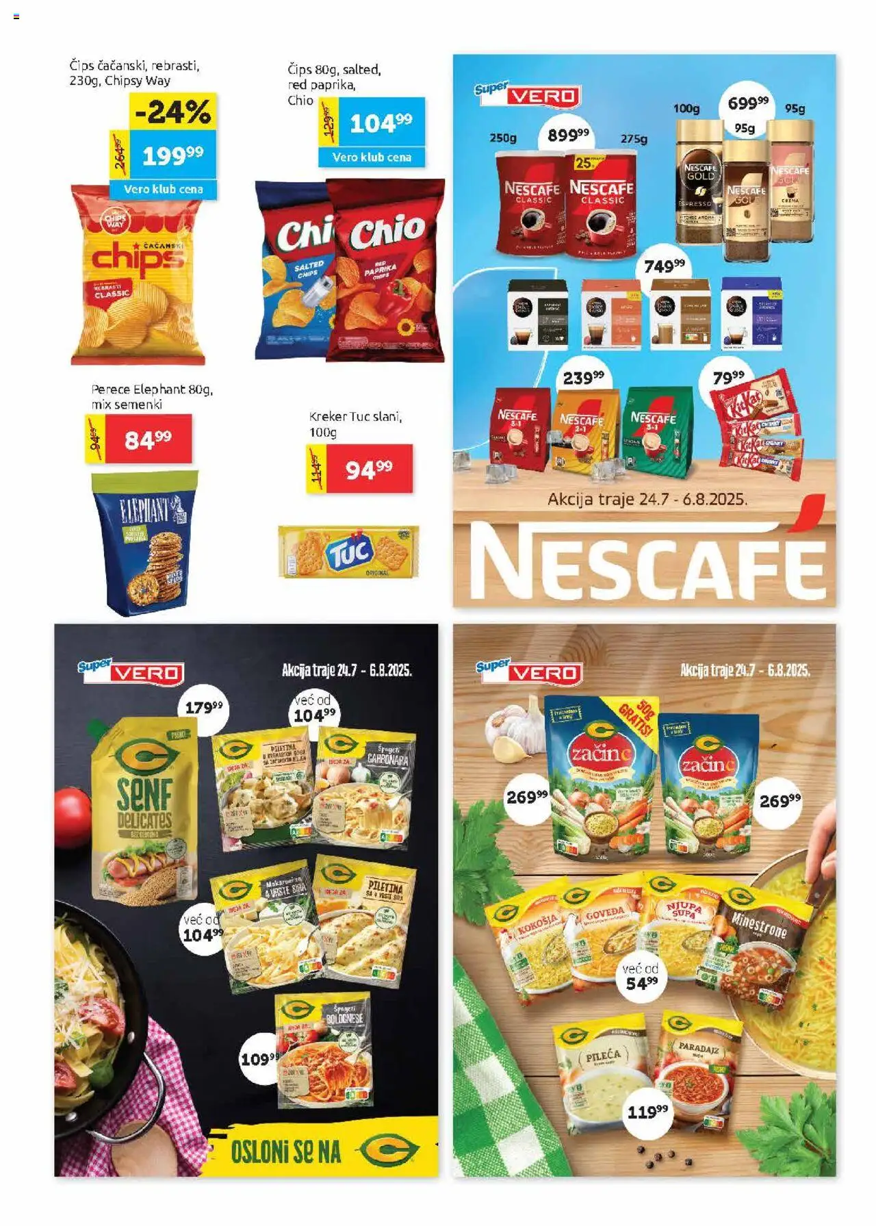 SuperVERO katalog - važi od 24.07.2025 | Strana: 15 | Proizvode: Senf, Tuc, Piletina, Paradajz