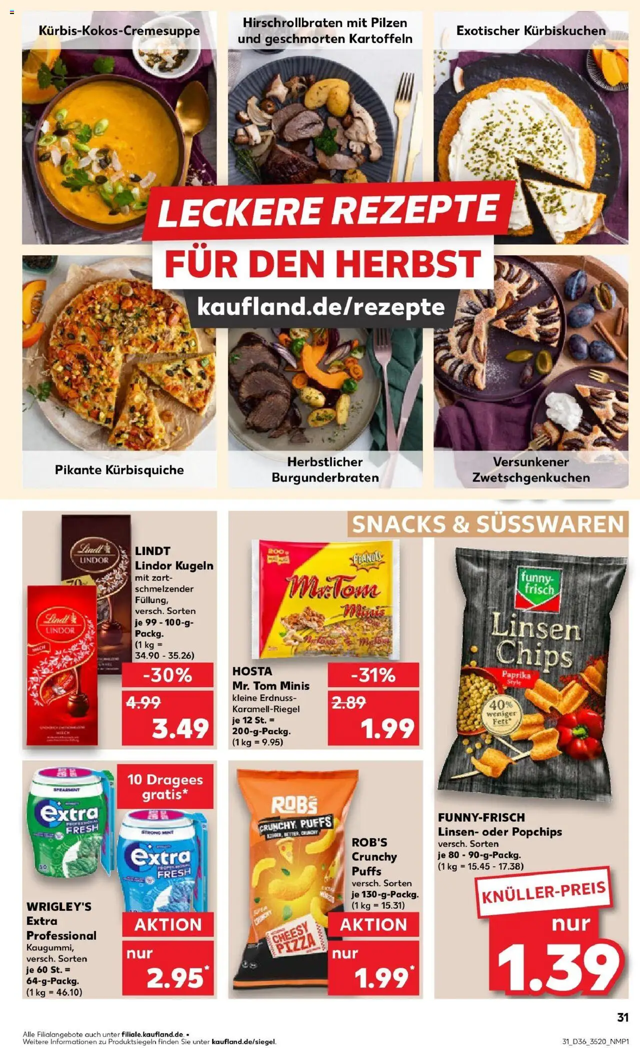Kaufland prospekt Sonneberg	 – gültig ab 04.09.2025 | Seite: 31 | Produkte: Kartoffeln, Paprika, Lindt, Chips