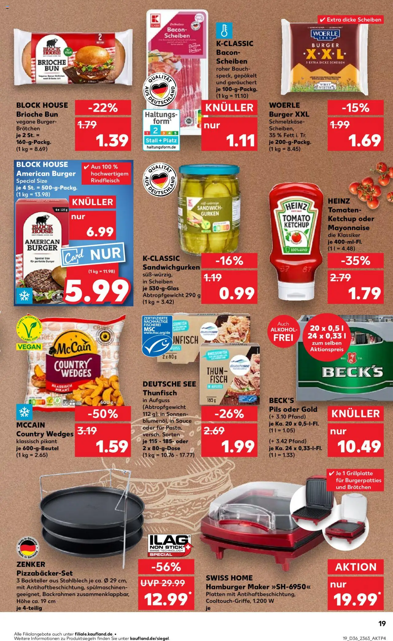 Kaufland prospekt Bremen	 - gültig ab dem 04.09.2025 | Seite: 19 | Produkte: Pils, McCain, Mayonnaise, Gurken