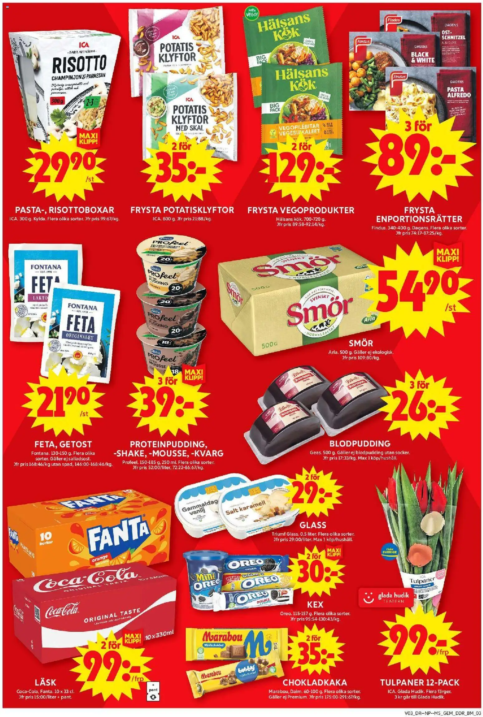 ICA Maxi reklamblad aktuell från 12.01.2026 | Sida: 9 | Produkter: Mousse, Chokladkaka, Glass, Kvarg