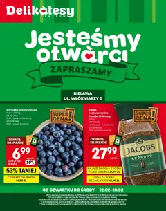Pogląd oferty "Delikatesy Centrum Gazetka - Bielawa Otwarcie" - ważna od 12.02.2026