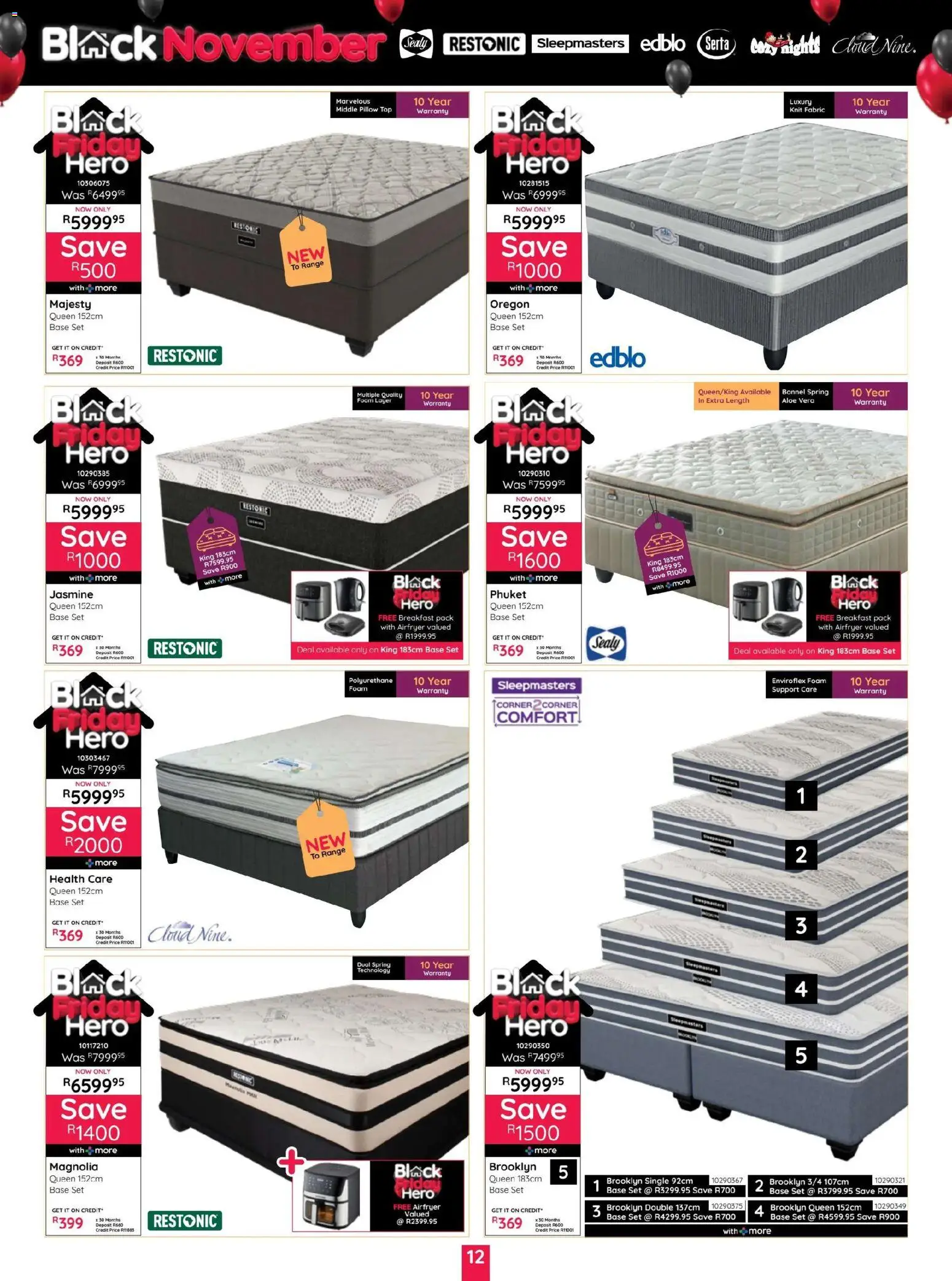 New Bradlows catalogue – valid from 10.11.2025 | Page: 12 | Products: Pillow, Foam