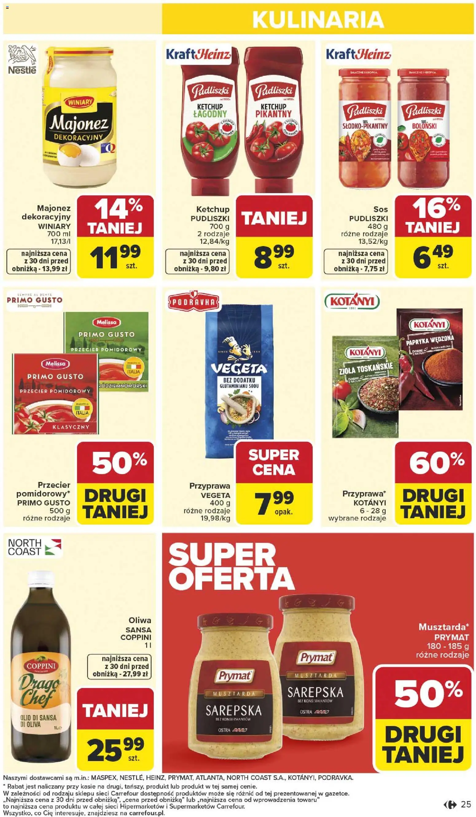 Carrefour Gazetka od 05.01.2026 | Strona: 27 | Produkty: Ketchup, Przecier pomidorowy, Papryka, Majonez