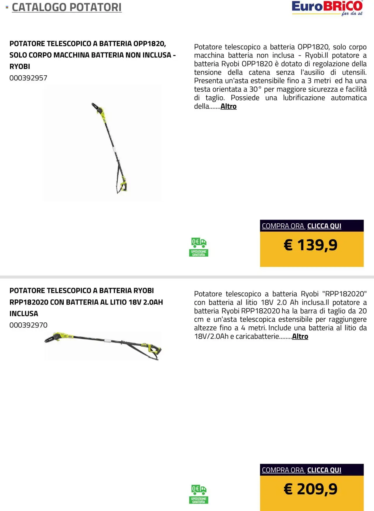 Volantino Eurobrico del 23.07.2025 | Pagina: 7 | Prodotti: Batteria, Caricabatterie