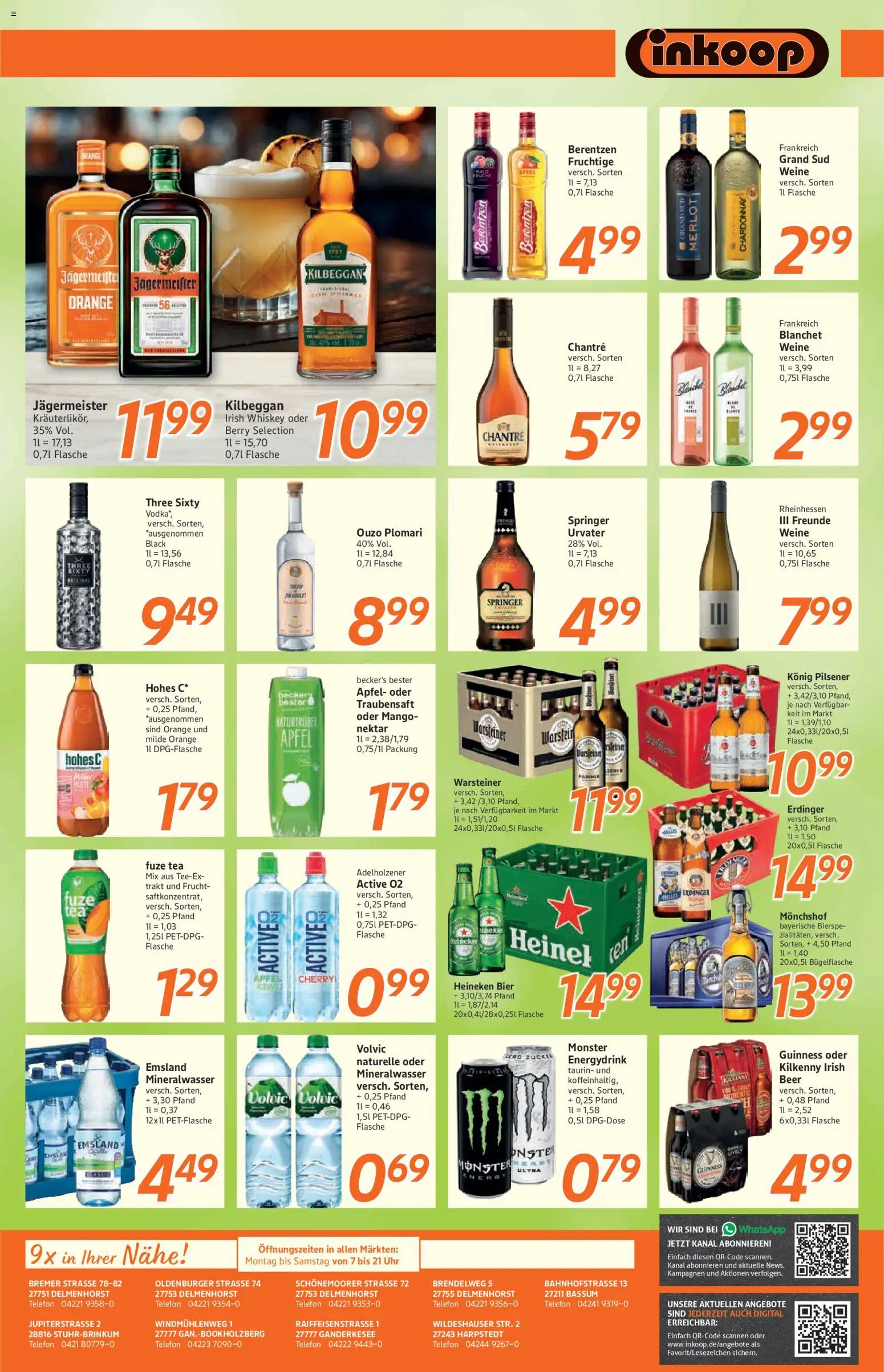 Inkoop Prospekt – gültig ab 16.03.2026 | Seite: 7 | Produkte: Monchshof, Äpfel, Zucker, Warsteiner