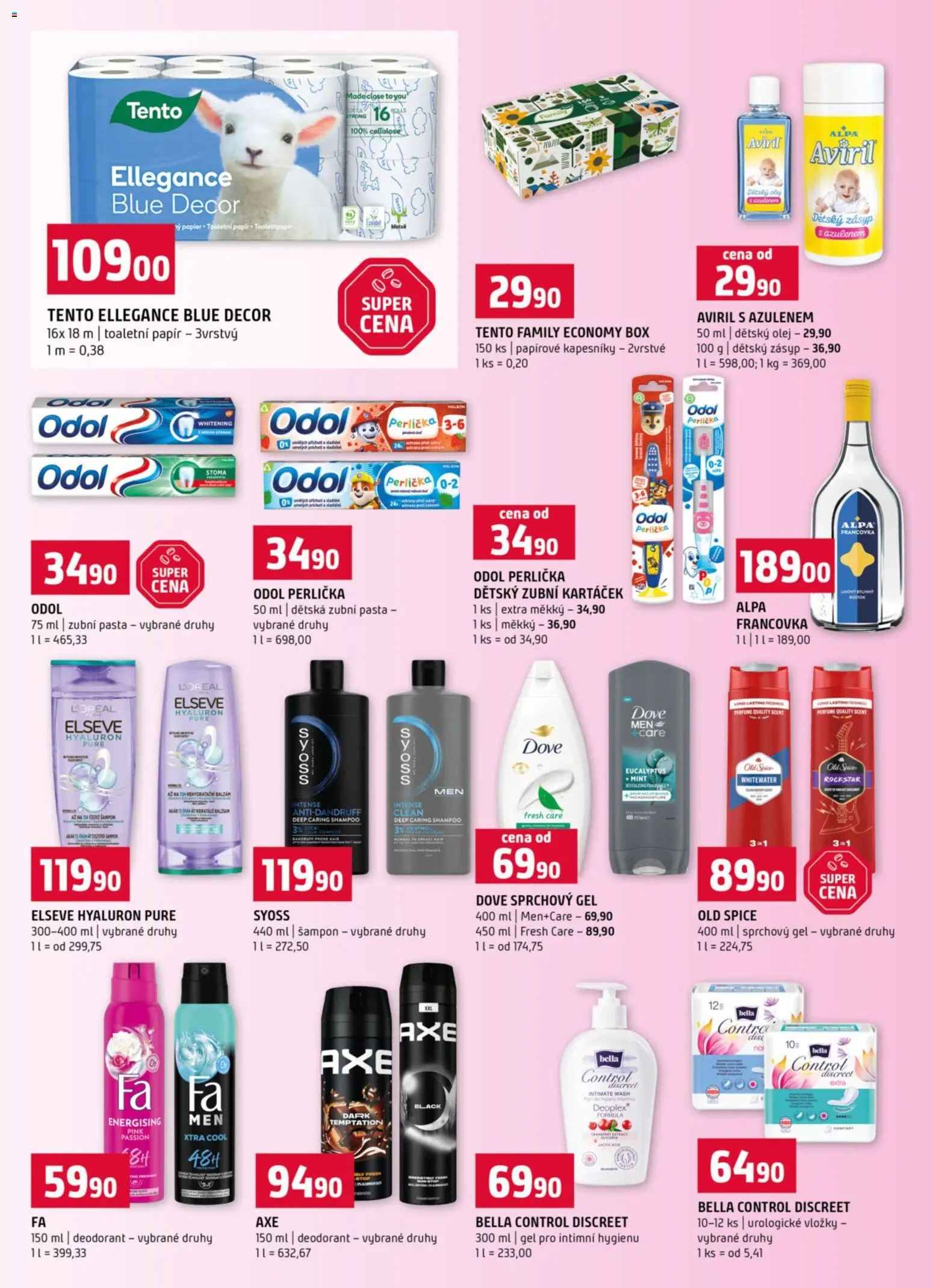 Terno leták - Český Krumlov od 28.01.2026 | Strana: 14 | Produkty: Sprchový gel, Box, Vložky, Dove