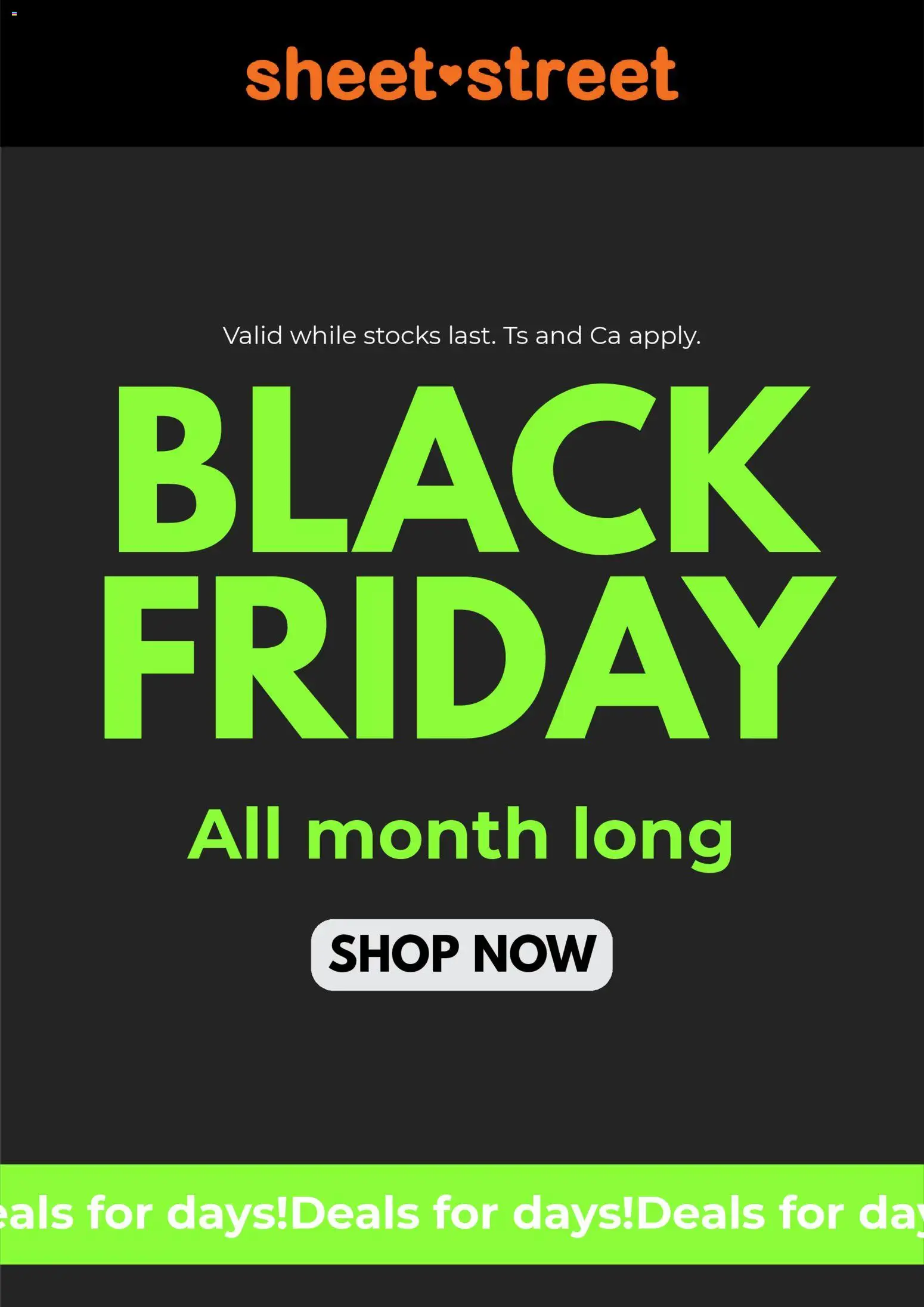 New Sheet Street catalogue – valid from 20.11.2025 | Page: 1