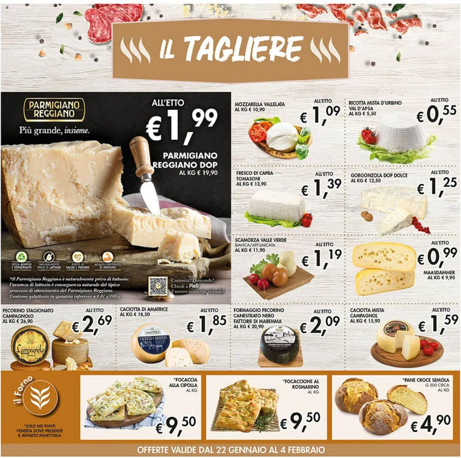 Volantino Coal del 22.01.2026 | Pagina: 8 | Prodotti: Mozzarella, Tagliere, Ricotta, Gorgonzola