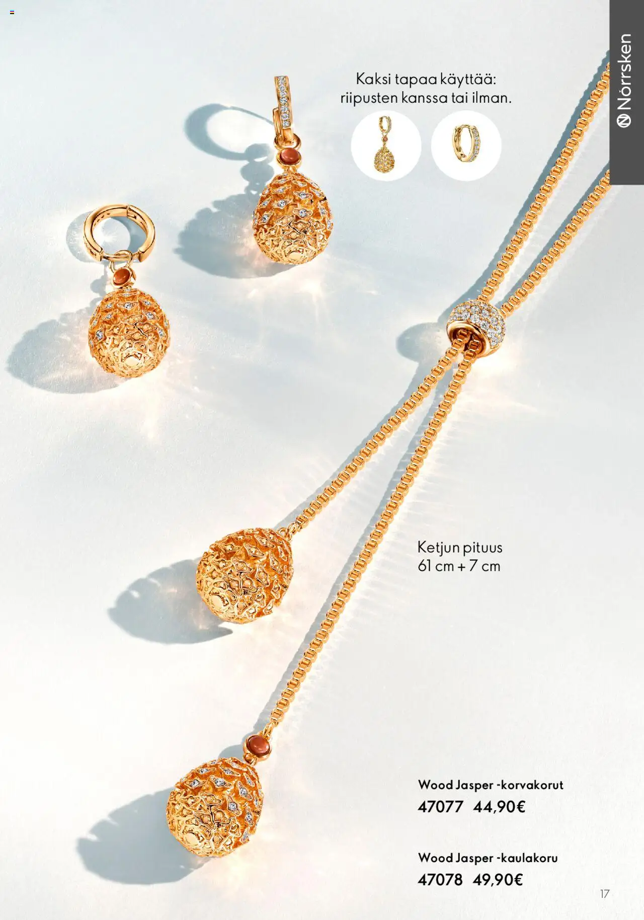 Oriflame Norrsken Winter Collection – voimassa 25.01.2024 alkaen | Sivu: 17 | Tuotteet: Kaulakoru, Korvakorut