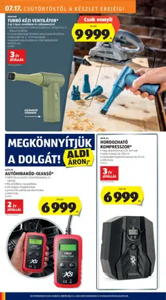 Aldi akciós ujság - amely érvényes a következő dátumtól: 17.07.2025 | Oldal: 2 | Termékek: Kábel, Ventilátor