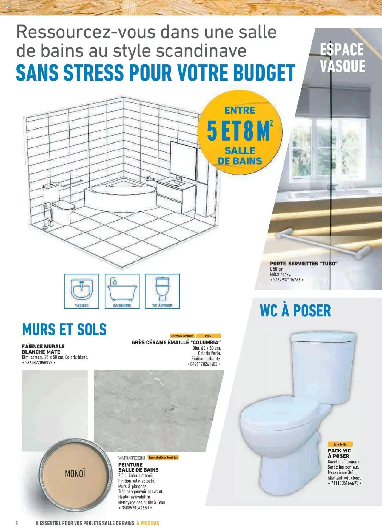 {H1} | Page: 8 | Produits: Baignoire