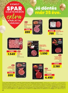 Spar - Extra ajánlat - amely érvényes a következő dátumtól: 15.01.2026 | Oldal: 3 | Termékek: Hamburger, Marhahús, Cheddar