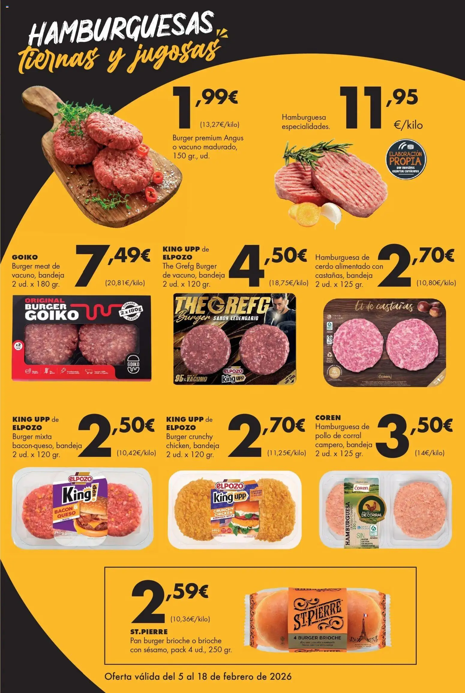 Lupa Supermercados - Tus vecinos de confianza │ válido desde el 05.02.2026 | Página: 3 | Productos: Pan, Cerdo, Σοκολατούχο γάλα, Bandeja