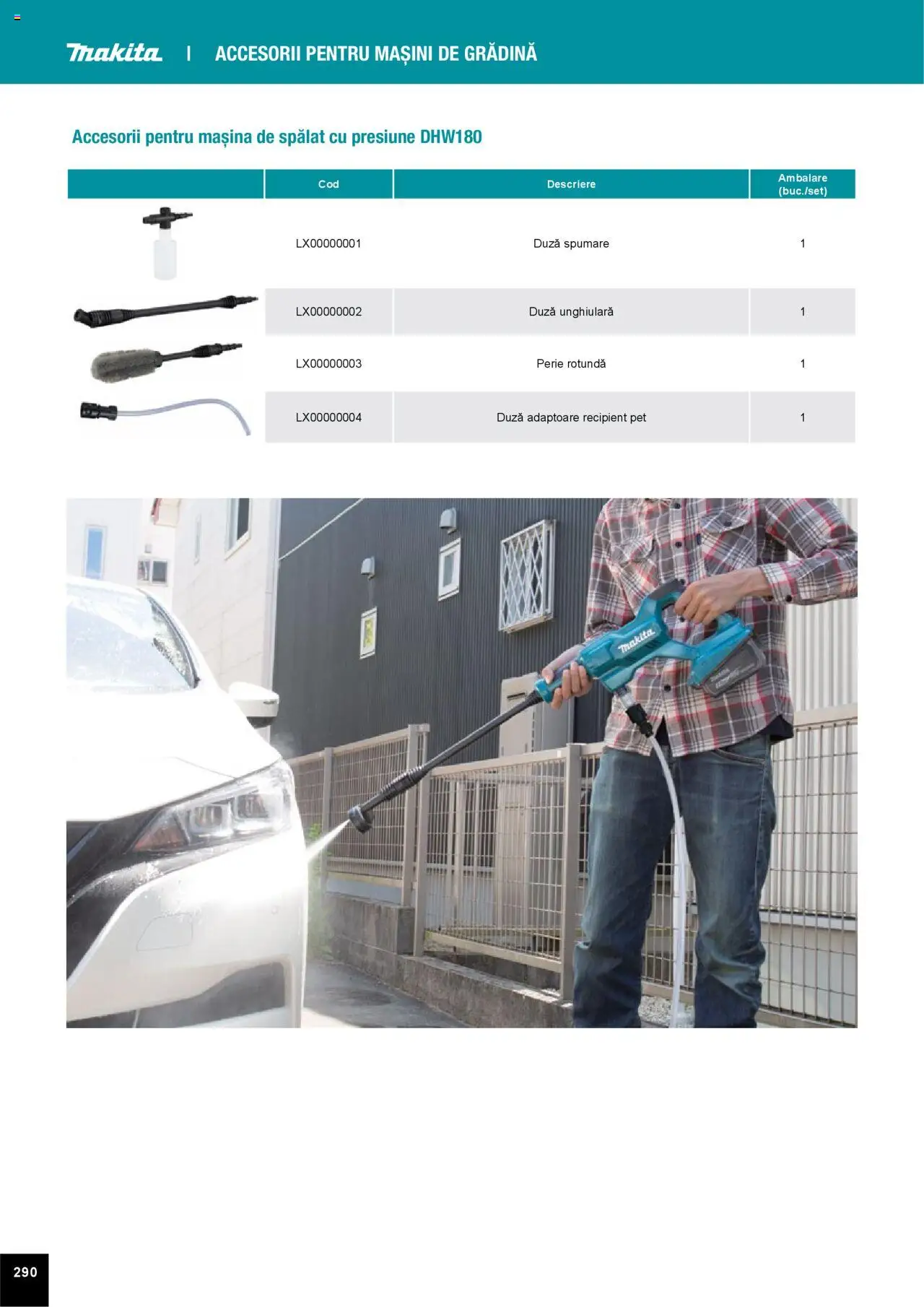 Noul catalog Makita – valabil de la 01.04.2025 | Pagină: 290 | Produse: Mașină De Spălat, Perie