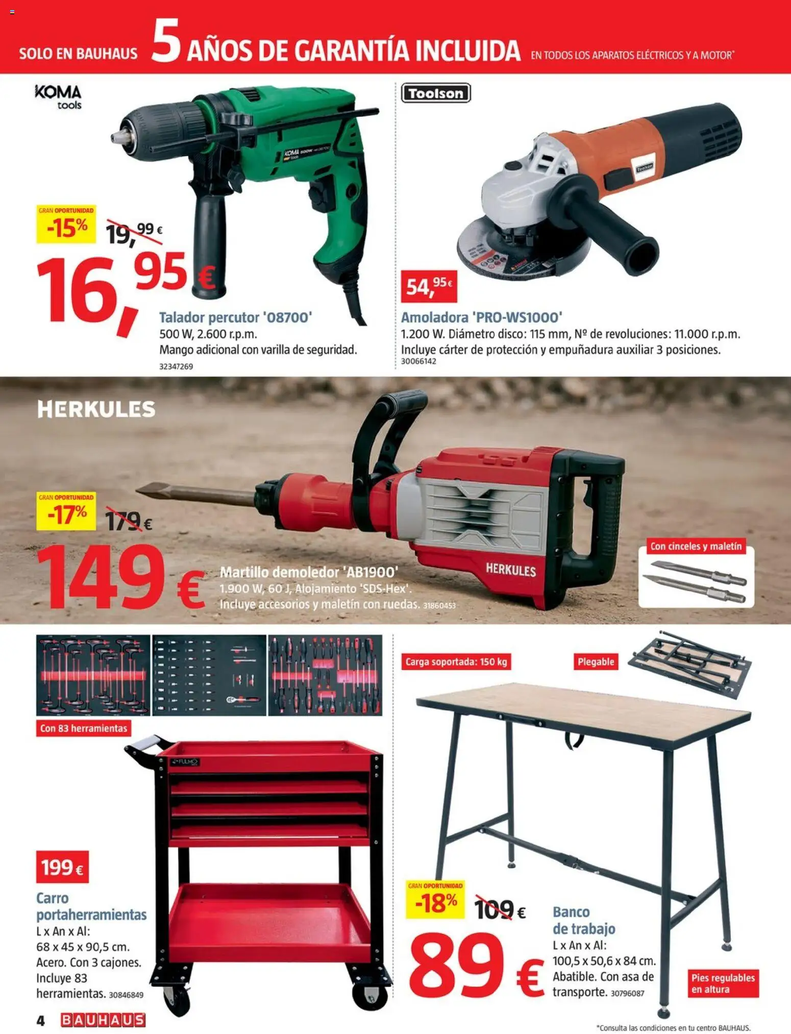 Bauhaus folleto │ válido desde el 01.01.2026 | Página: 4 | Productos: Disco, Ρούτερ