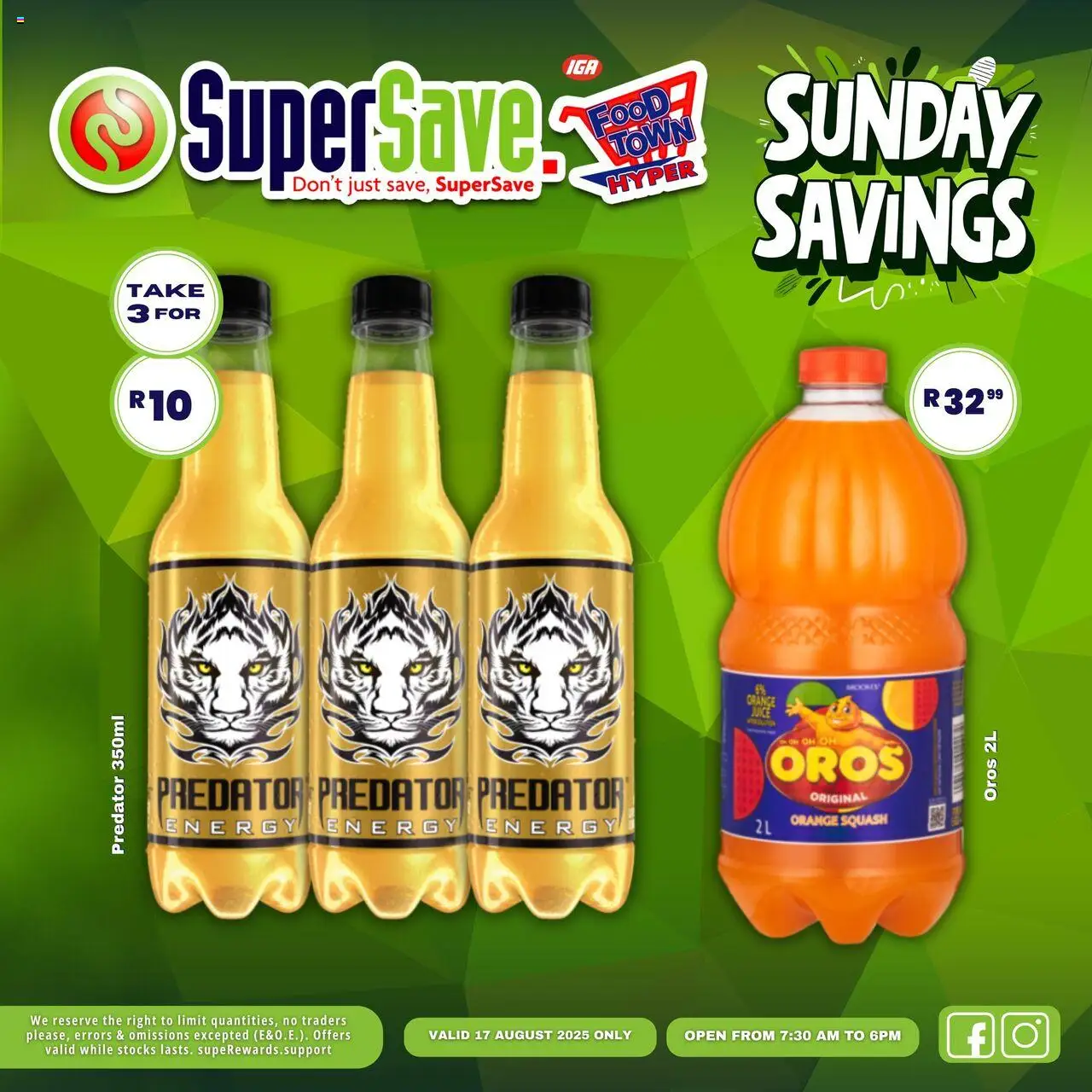 Super Save Sunday Specials │ valid from 17.08.2025 | Page: 21 | Products: Squash