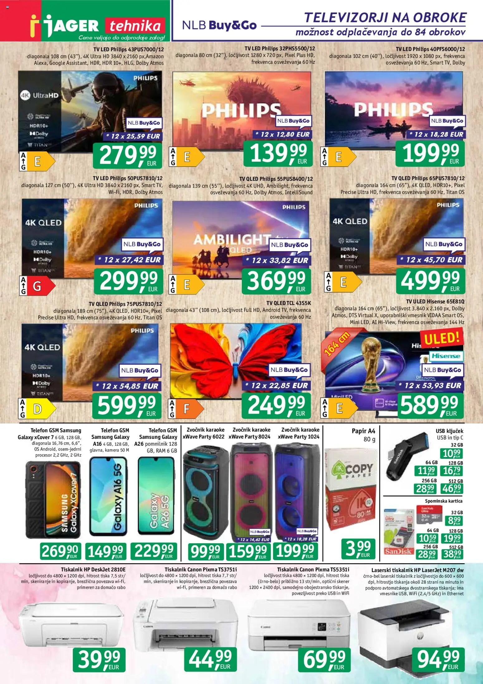 Novi Jager katalog ponudbe – veljaven od 07.01.2026 | Stran: 14 | Izdelki: Tv, Kamera, Zvocnik, Gsm telefon