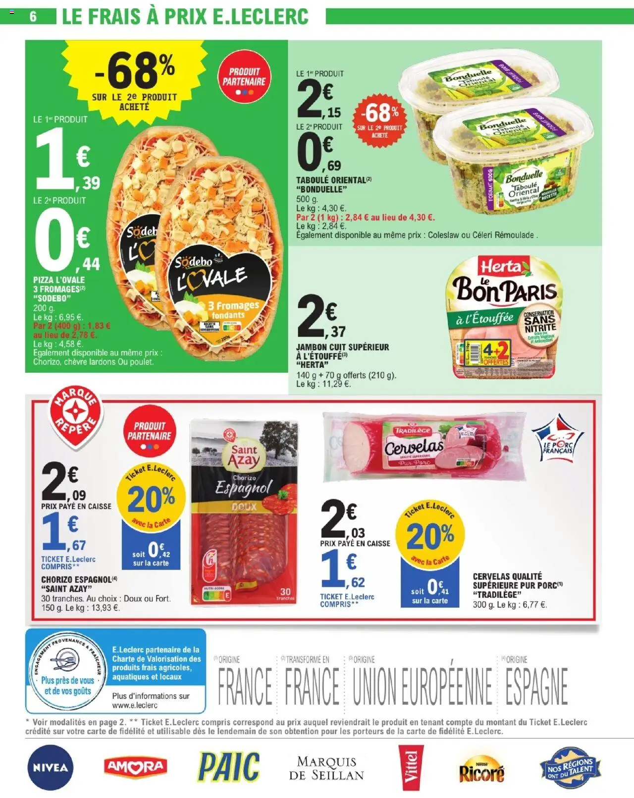  | Page: 6 | Produits: Lardons, Vittel, Jambon, Pizza