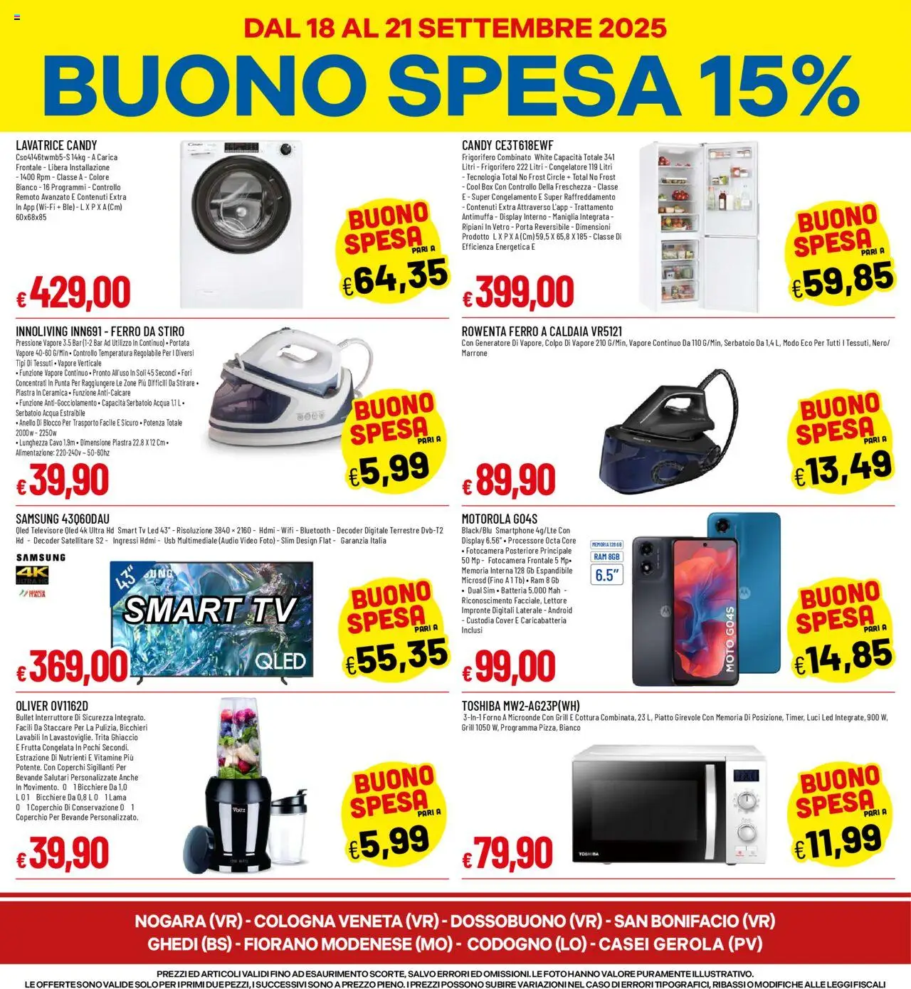 Volantino Famila del 18.09.2025 | Pagina: 4 | Prodotti: Caldaia, Decoder, Fotocamera, Cavo