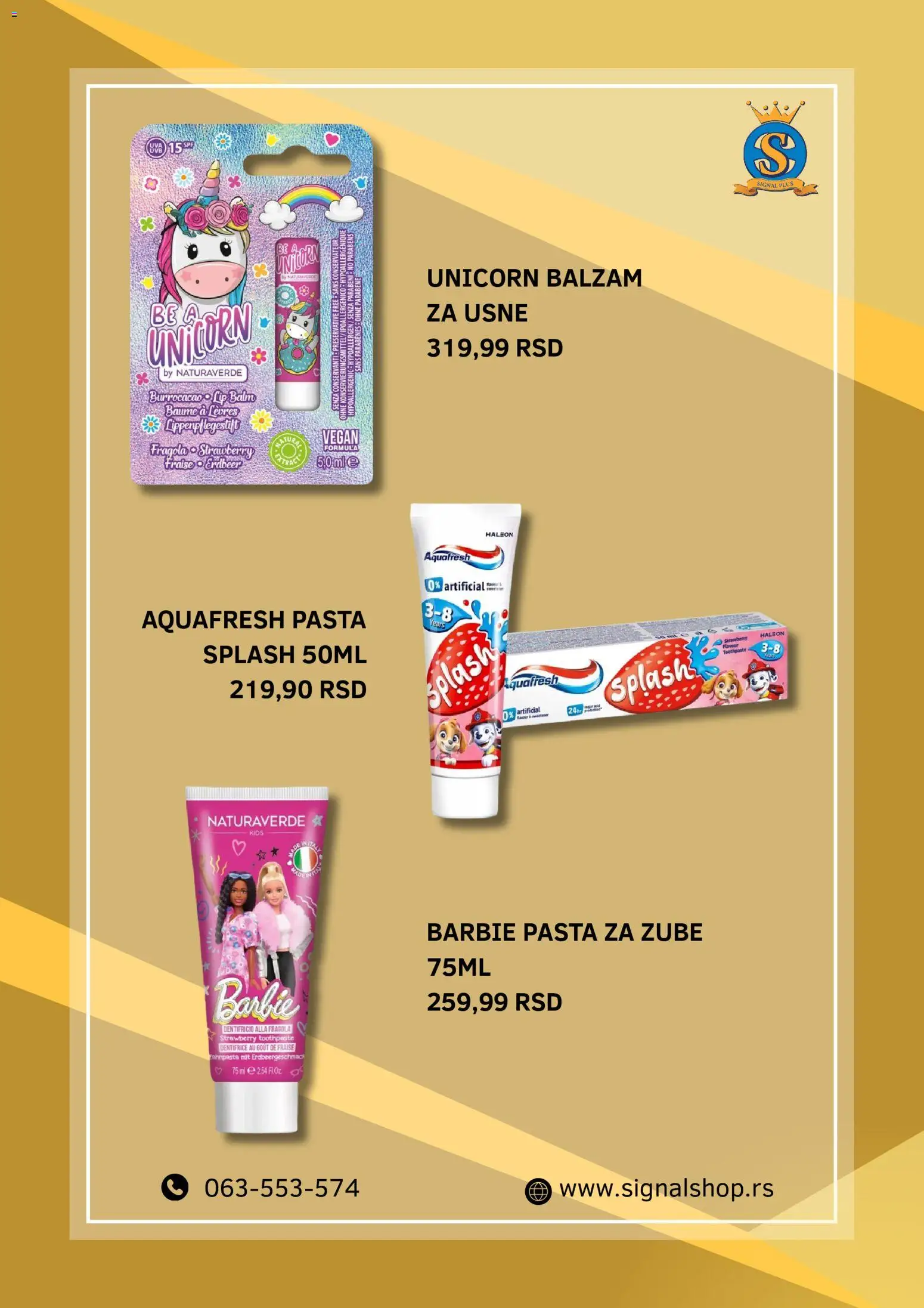 Signal Plus katalog - važi od 10.03.2026 | Strana: 2 | Proizvode: Balzam, Barbie, Pasta za zube