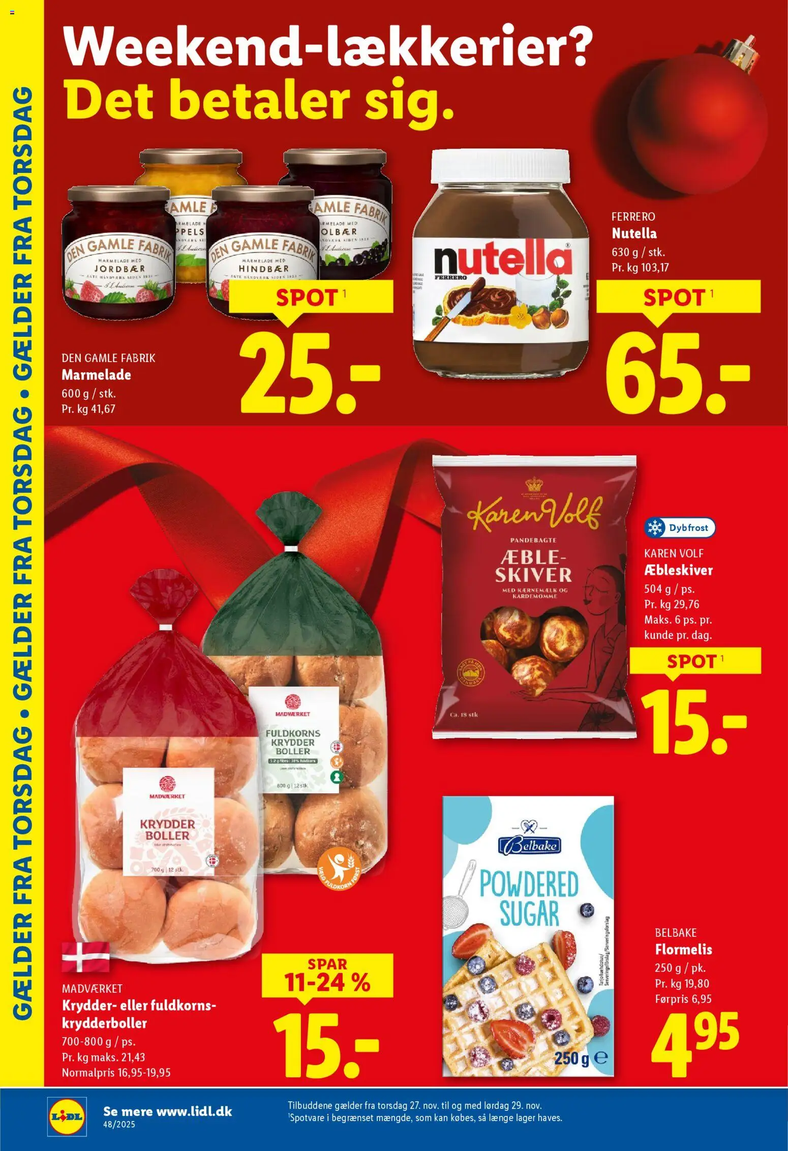 Lidl tilbudsavis – gyldig fra 23.11.2025 | Side: 37 | Produkter: Te, Jordbær, Flormelis, Nutella