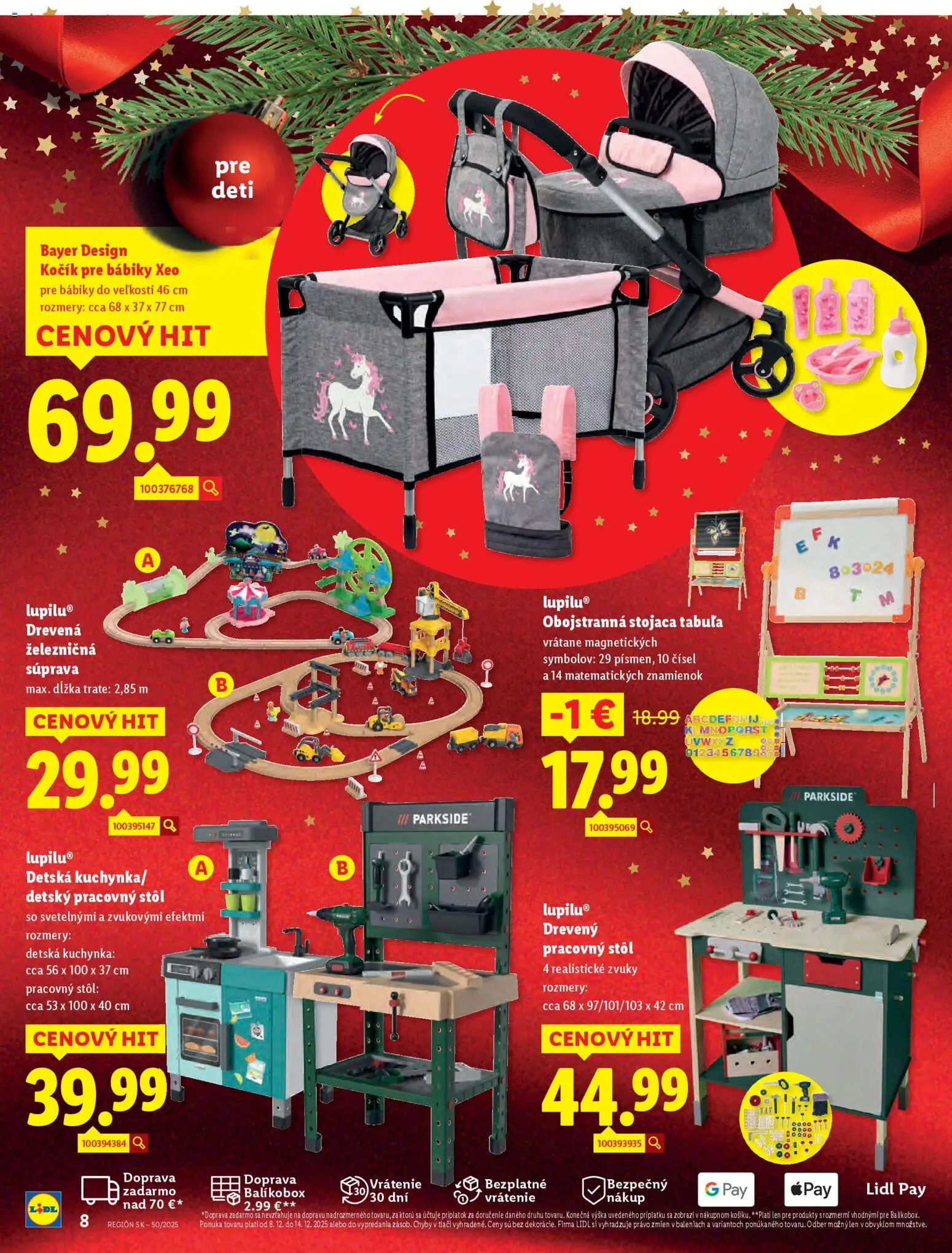 Nové Lidl akcie – leták je platný od 08.12.2025 | Strana: 8 | Produkty: Pracovný stôl, Stôl, Parkside