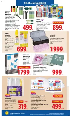Lidl akciós ujság - amely érvényes a következő dátumtól: 14.08.2025 | Oldal: 34 | Termékek: Ragasztó, Nyomtató, Tolltartó