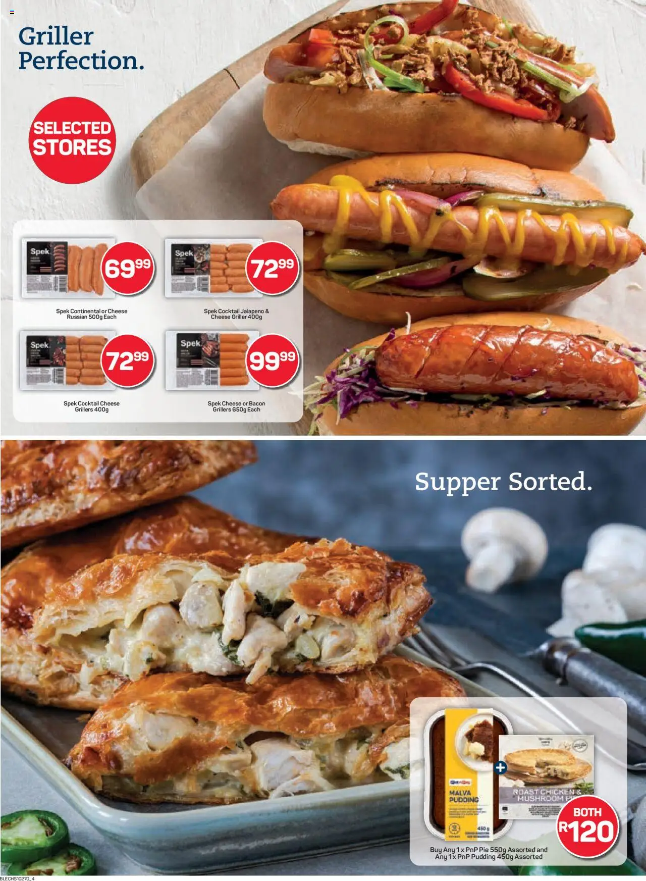 New Pick n Pay catalogue – valid from 20.10.2025 | Page: 4 | Products: Cheese, Chicken, Griller, Bacon