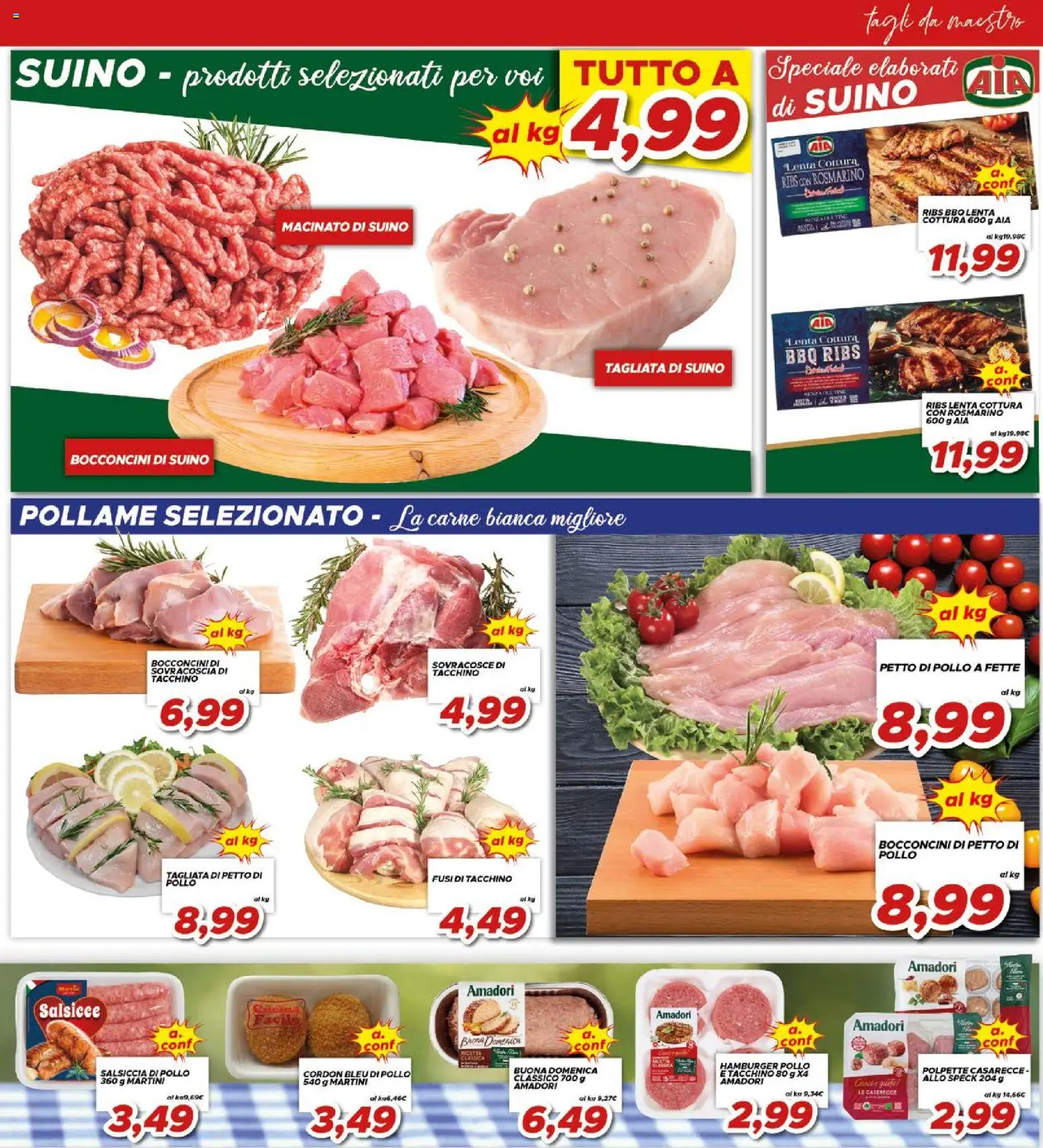 Volantino Ma Supermercati del 07.04.2026 | Pagina: 11 | Prodotti: Speck, Hamburger, Polpette, Macinato