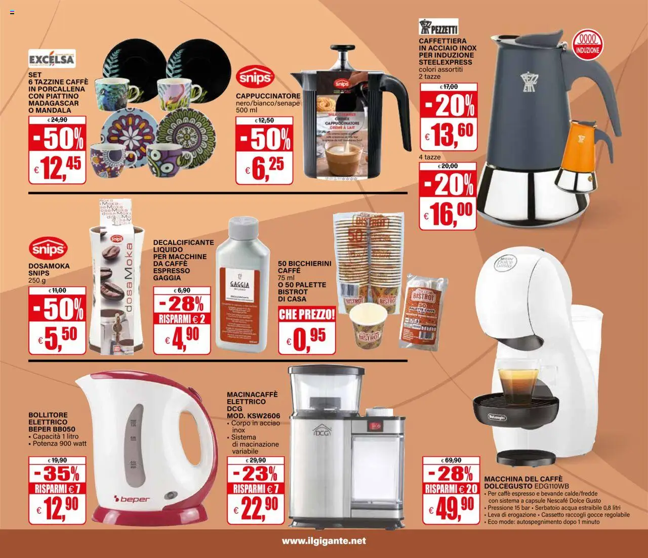 Volantino Il Gigante del 18.09.2025 | Pagina: 29 | Prodotti: Caffè, Caffettiera, Acqua, Bollitore