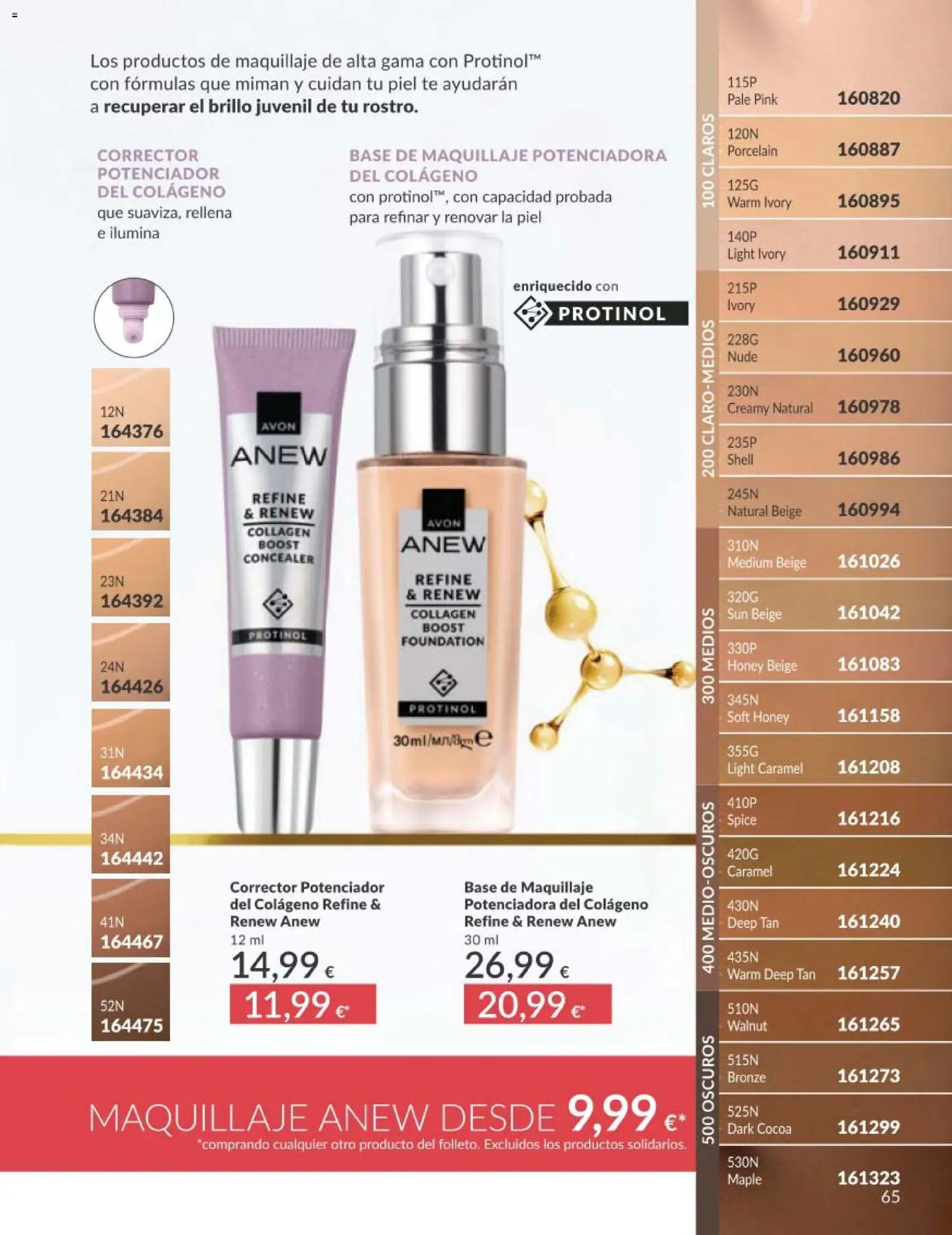 Catálogo AVON campaña 5 │ válido desde el 01.05.2026 | Página: 65 | Productos: Maquillaje, Corrector, Té, Base de maquillaje