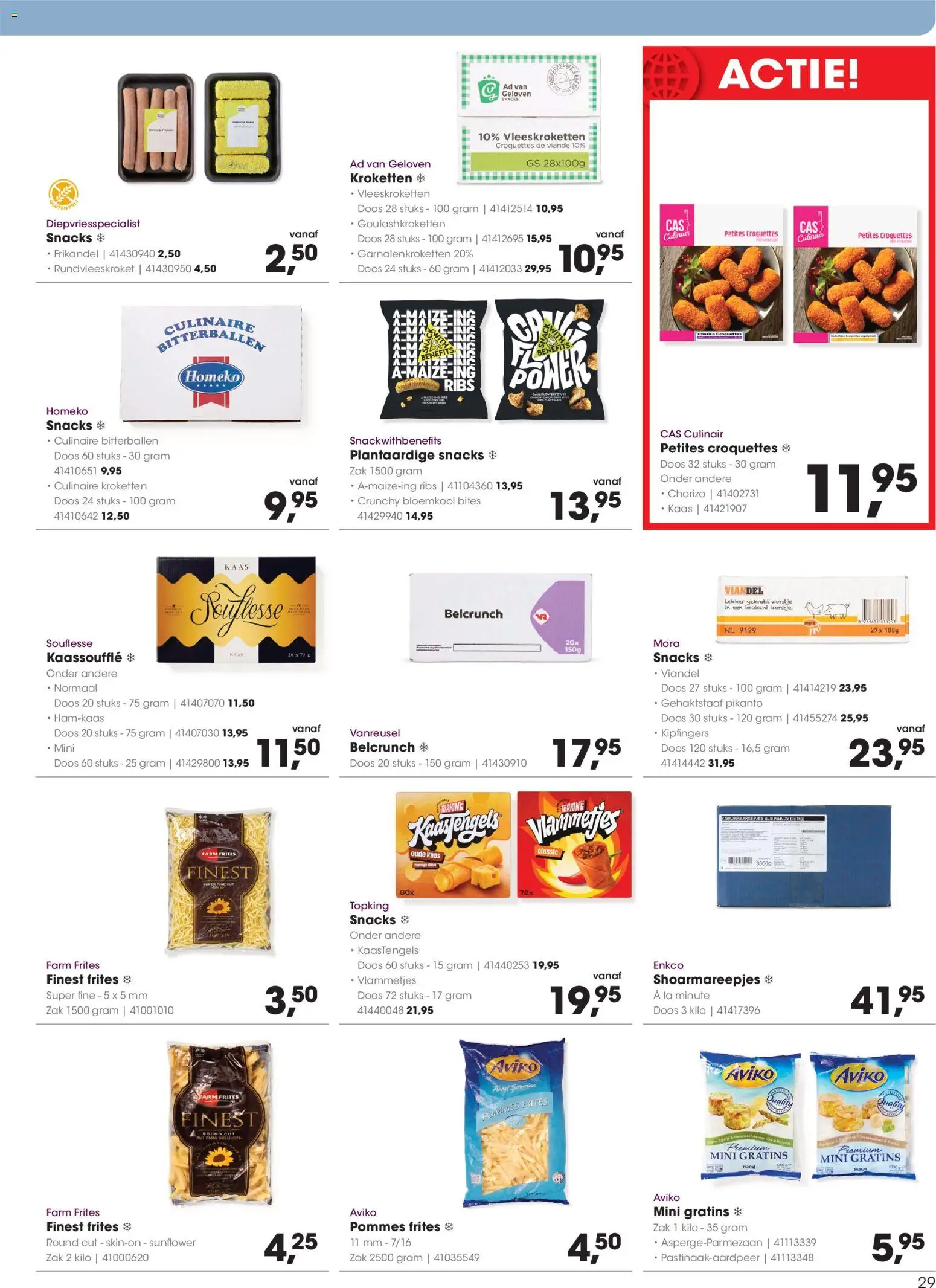 {H1} | Pagina: 29 | Producten: Bloemkool, Chorizo, Zak, La