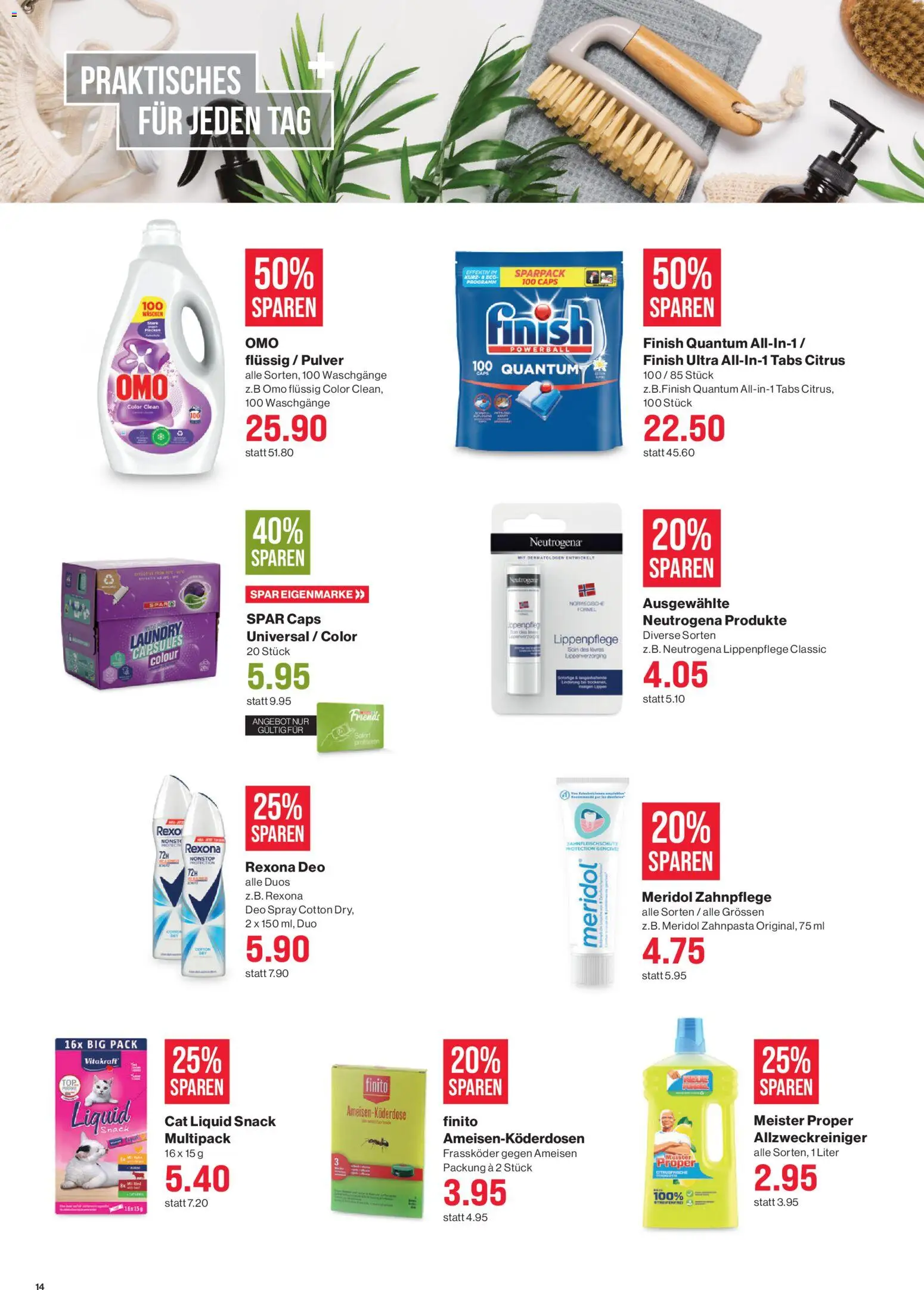 SPAR - SPAR Handels AG – gültig ab 30.04.2026 | Seite: 14 | Produkte: Pulver, Zahnpasta